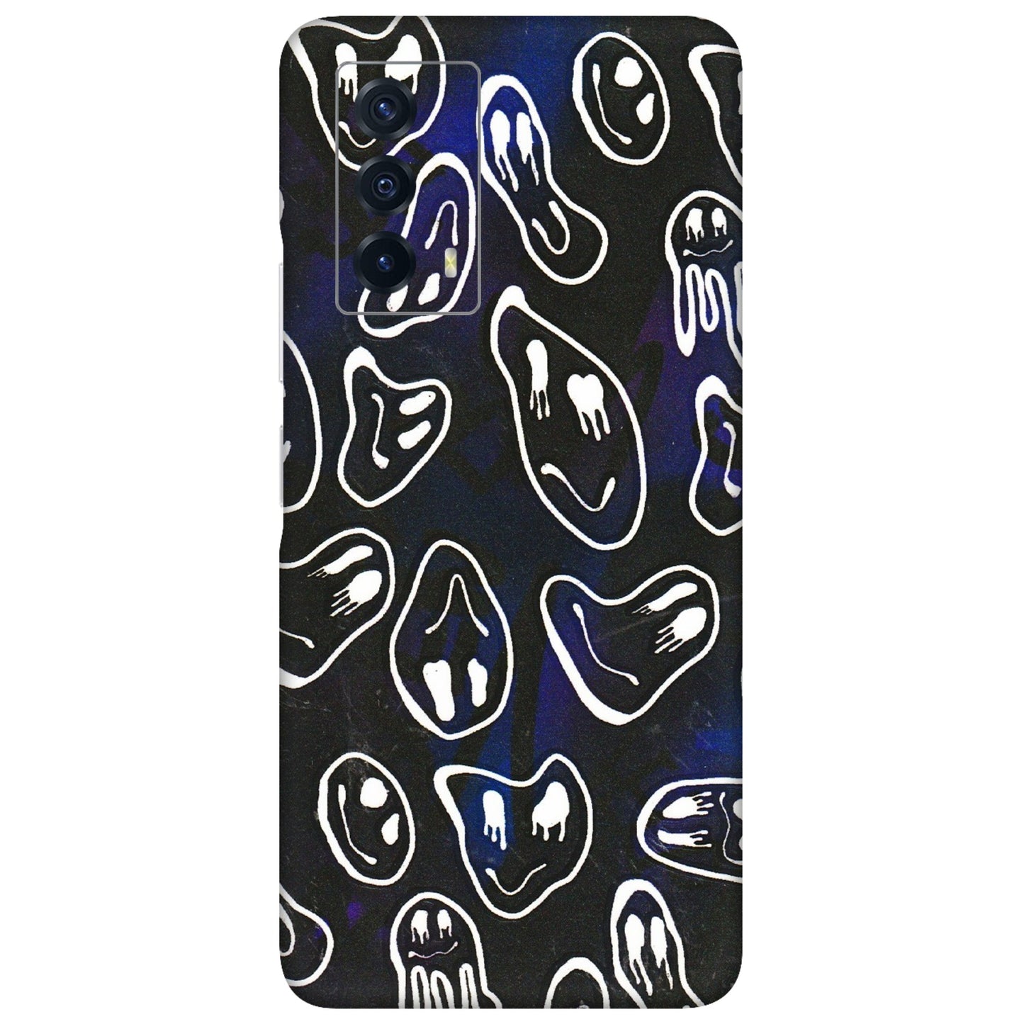 IQOO Phone Skins (All Models) - Distorted Smileys - 3D Embossed Finish (L-92) IQOO Z5