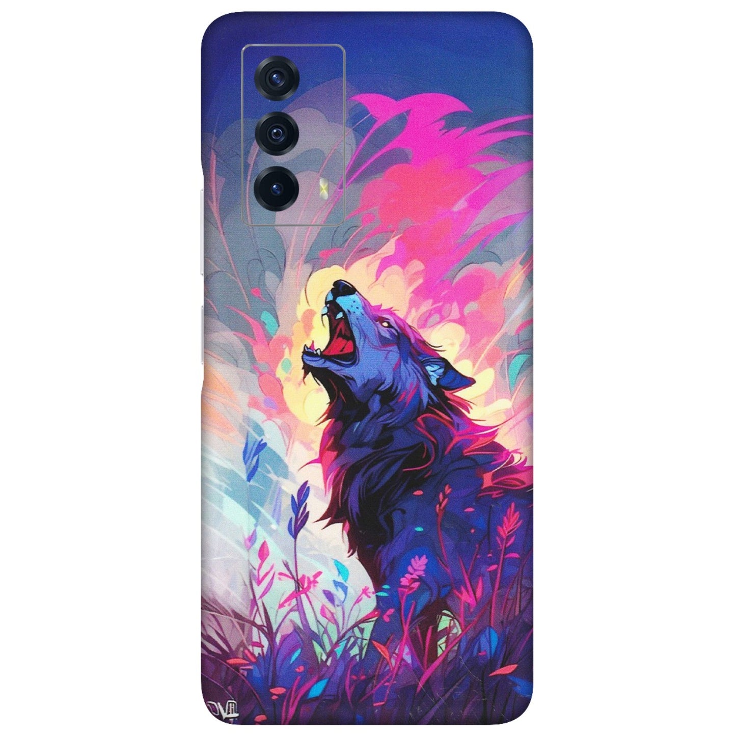 IQOO Phone Skins (All Models) - New Wild Wolf Abstract - Matte Finish (M-125) IQOO Z5