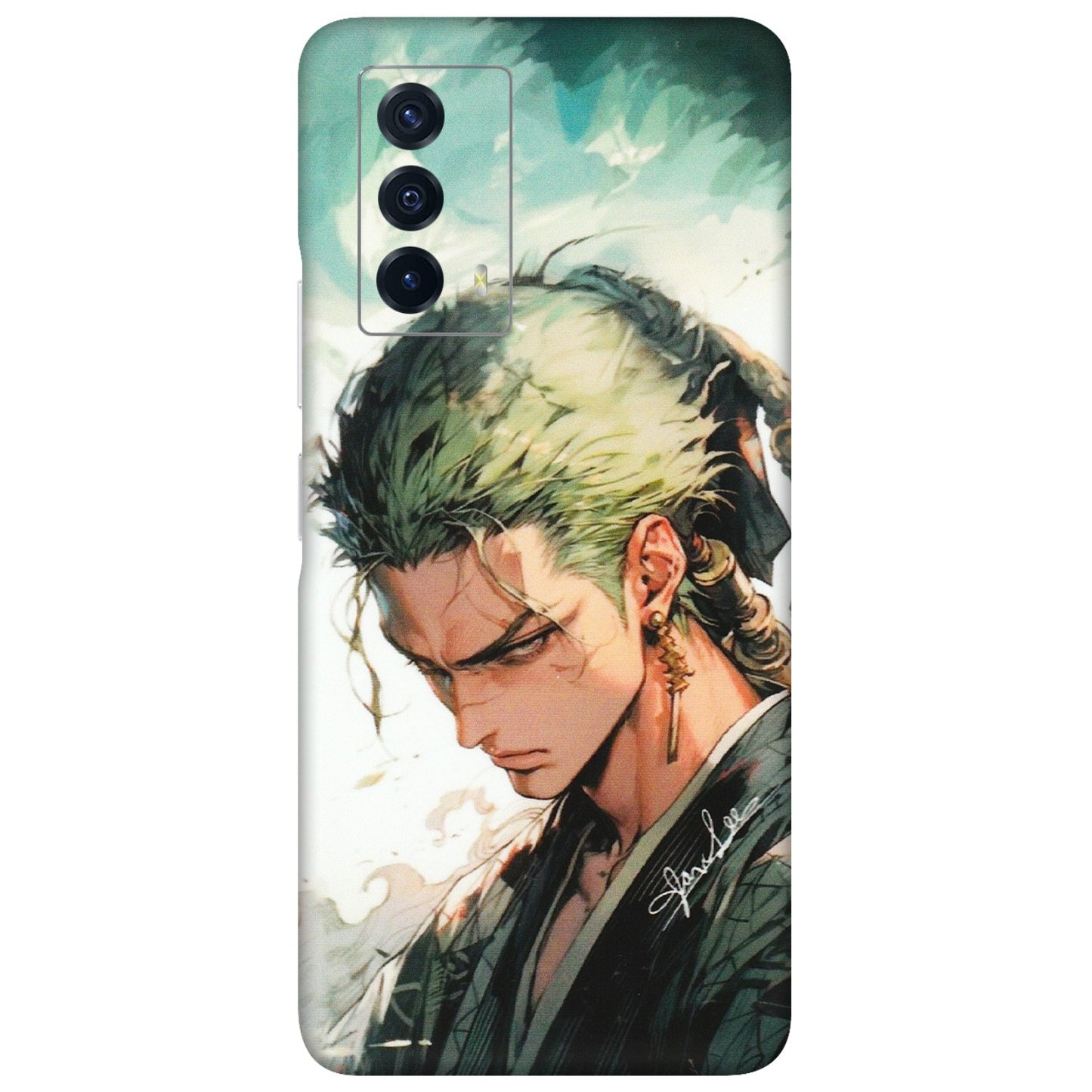 IQOO Phone Skins (All Models) - New Roronoa Zoro One Picece Anime - Matte Finish (M-140) IQOO Z5