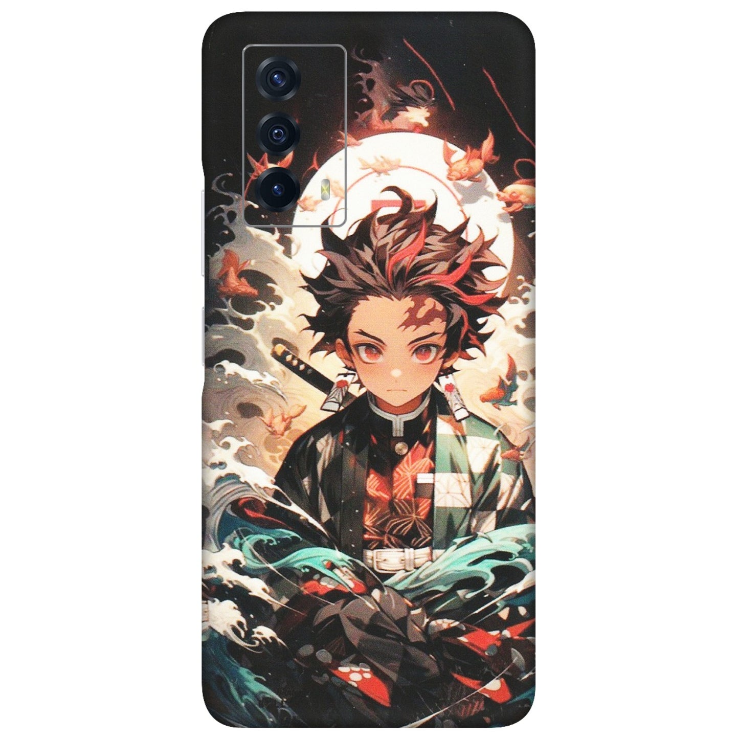 IQOO Phone Skins (All Models) - Tanjiro Demon Slayer Anime - Matte Finish (M-158) IQOO Z5