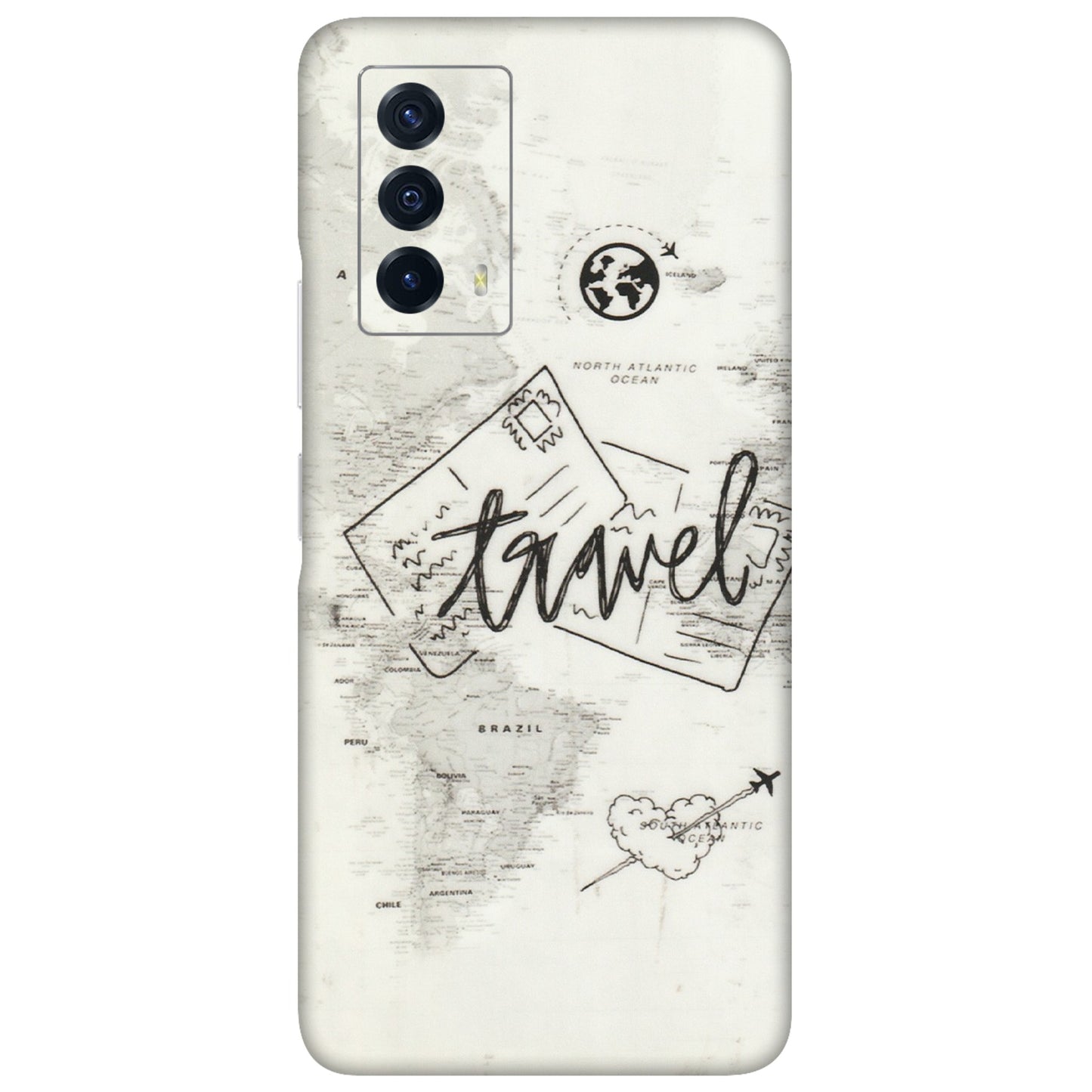 IQOO Phone Skins (All Models) - Travel Ticket - Transparent Finish (T-06) IQOO Z5