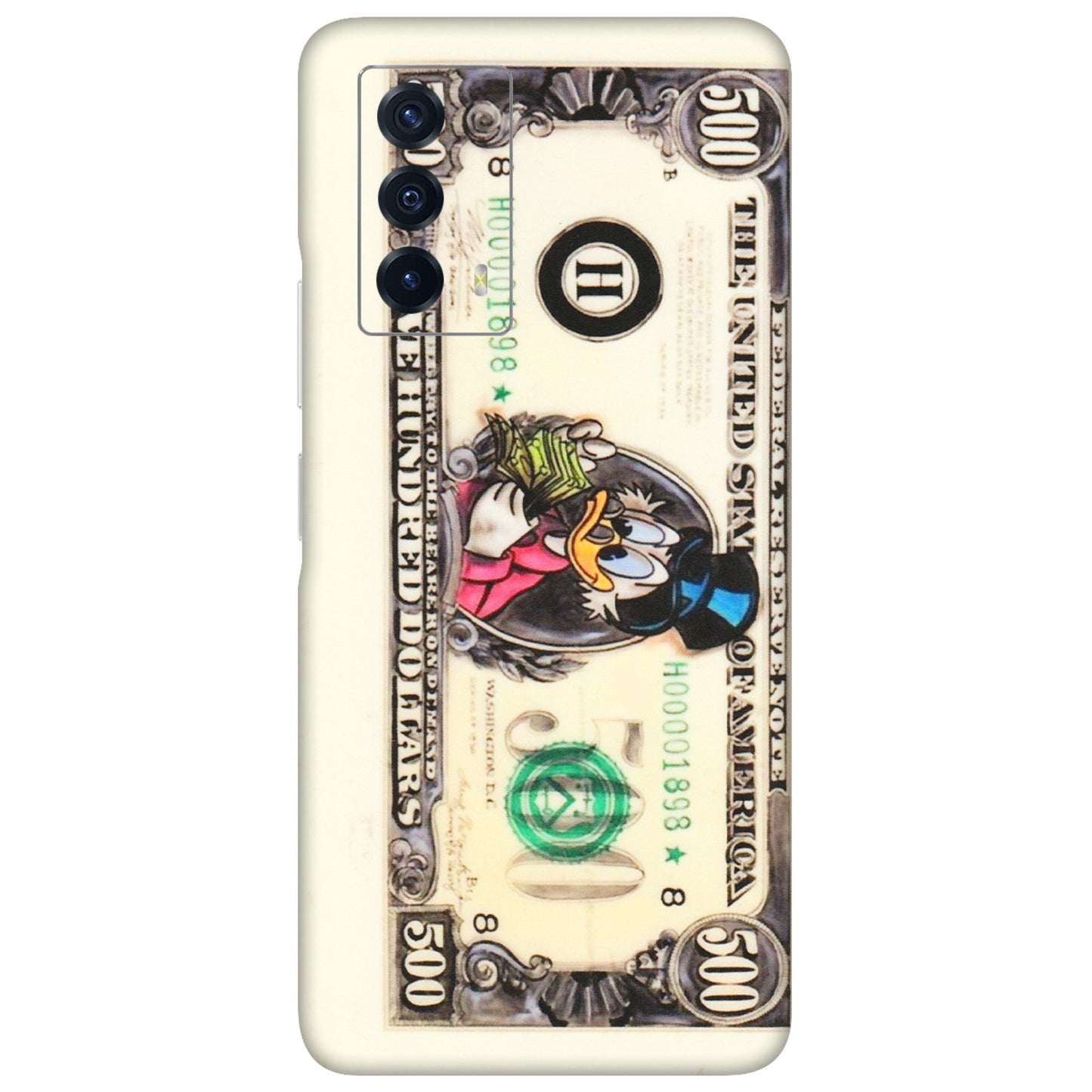IQOO Phone Skins (All Models) - Five Hundred Dollar Duck - Transparent Finish (T-15) IQOO Z5