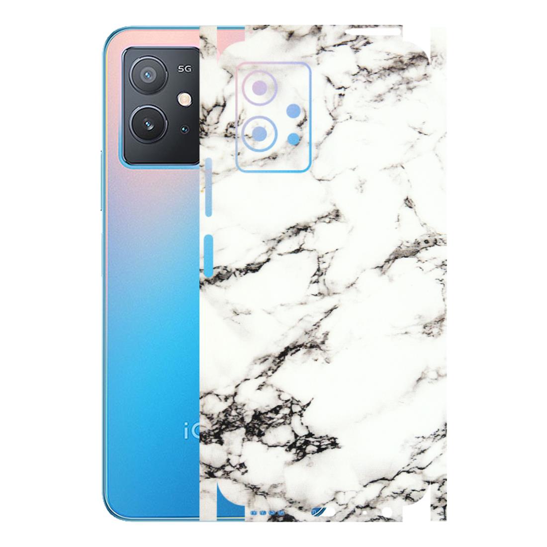 IQOO Phone Skins (All Models) - Black and White Marble Texture - 3D Embossed Finish (L-124) IQOO Z6 5G