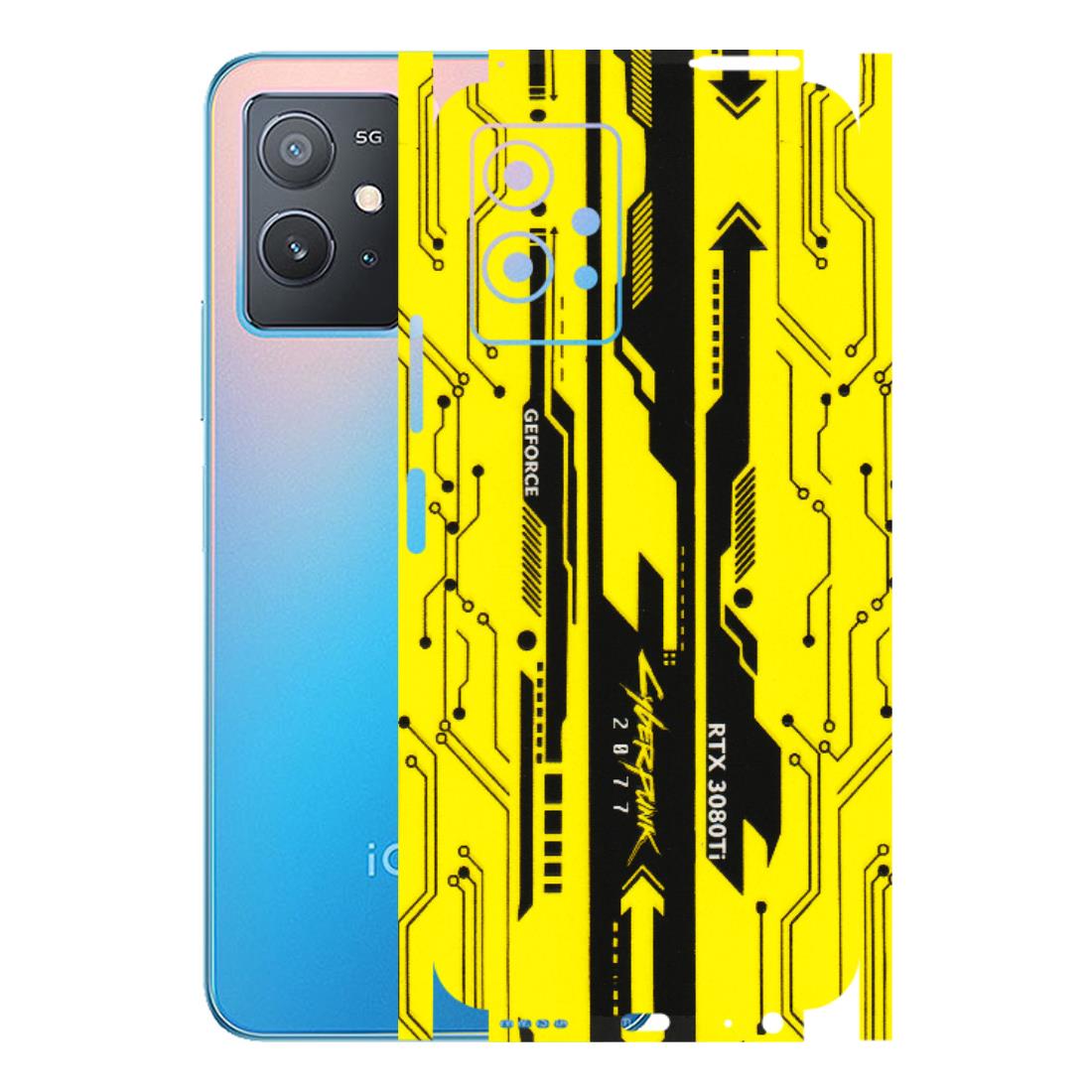 IQOO Phone Skins (All Models) - Yellow Cyberpunk - 3D Embossed Finish (L-93) IQOO Z6 5G