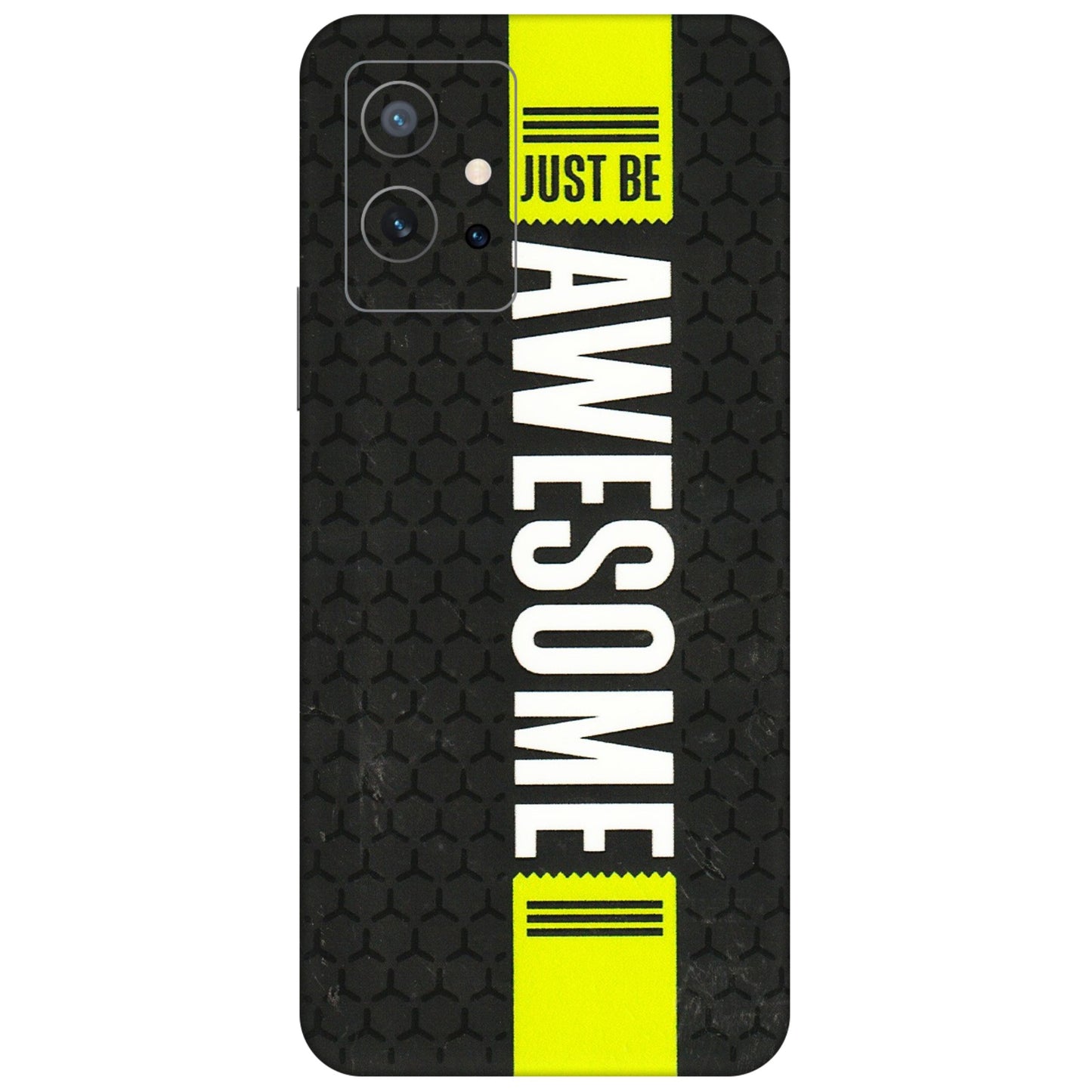 IQOO Phone Skins (All Models) - Just Be Awesome - 3D Embossed Finish (L-101) IQOO Z6 5G