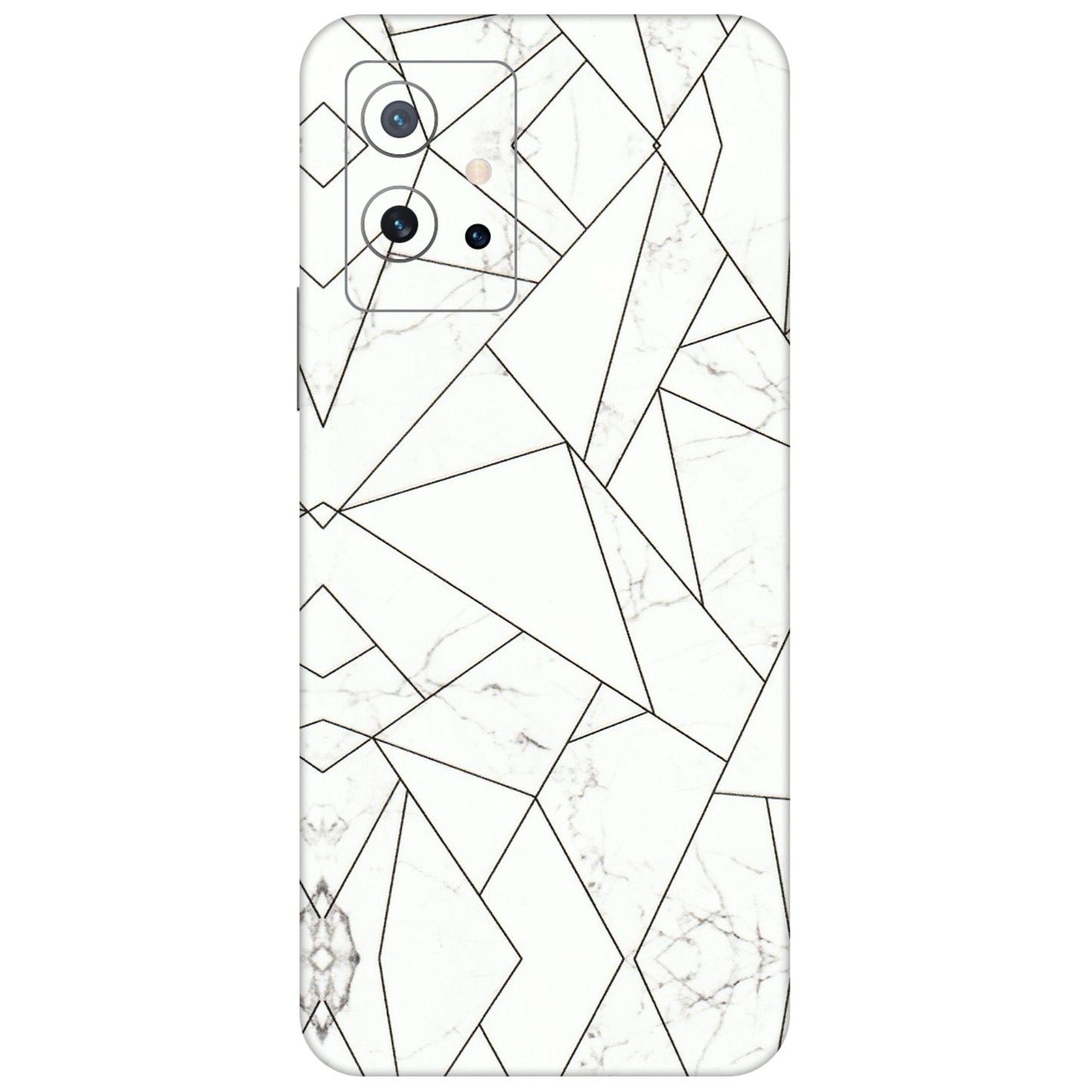 IQOO Phone Skins (All Models) - Luxury White Marble Effect - 3D Embossed Finish (L-168) IQOO Z6 5G