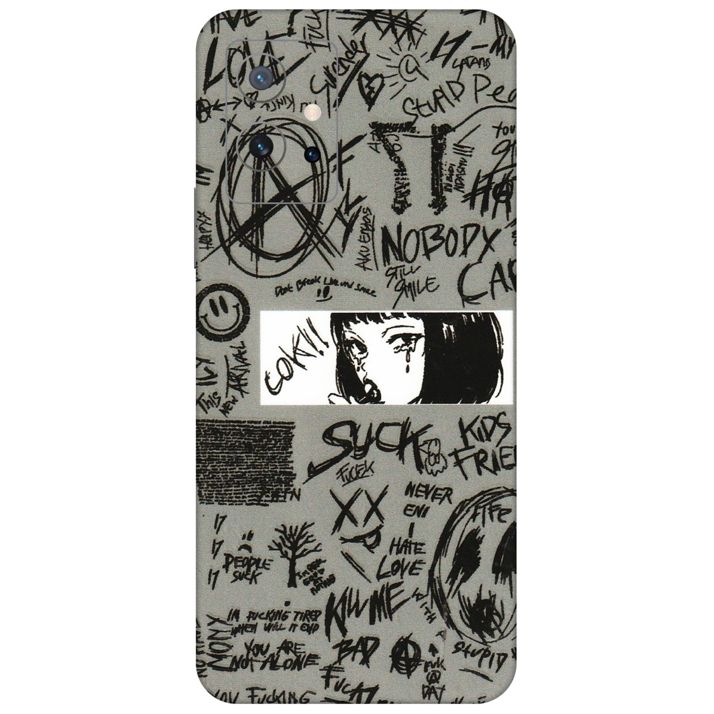 IQOO Phone Skins (All Models) - Never Have Love Anime - 3D Embossed Finish (L-260) IQOO Z6 5G
