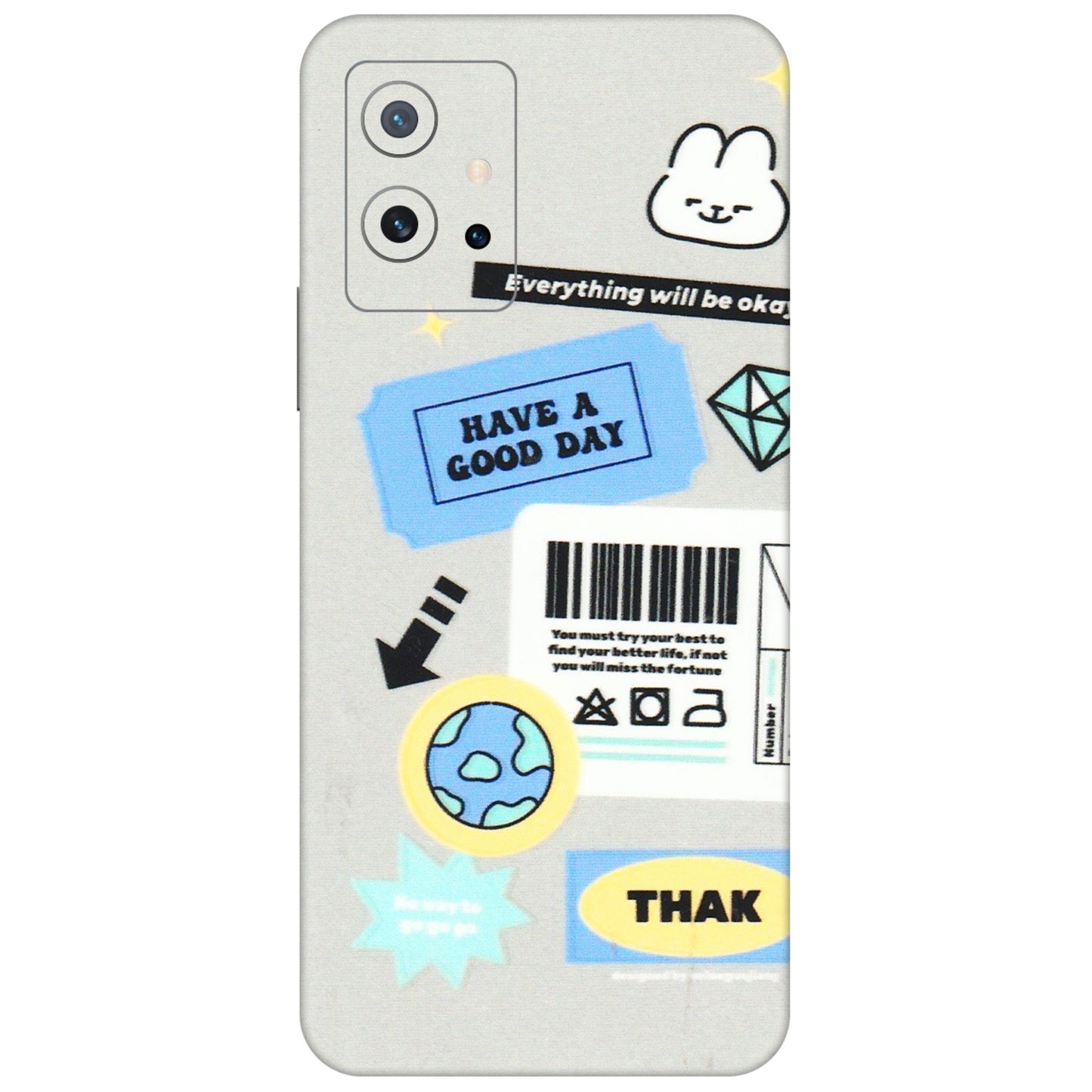 IQOO Phone Skins (All Models) - Will Be Okay Design - 3D Embossed Finish (L-316) IQOO Z6 5G