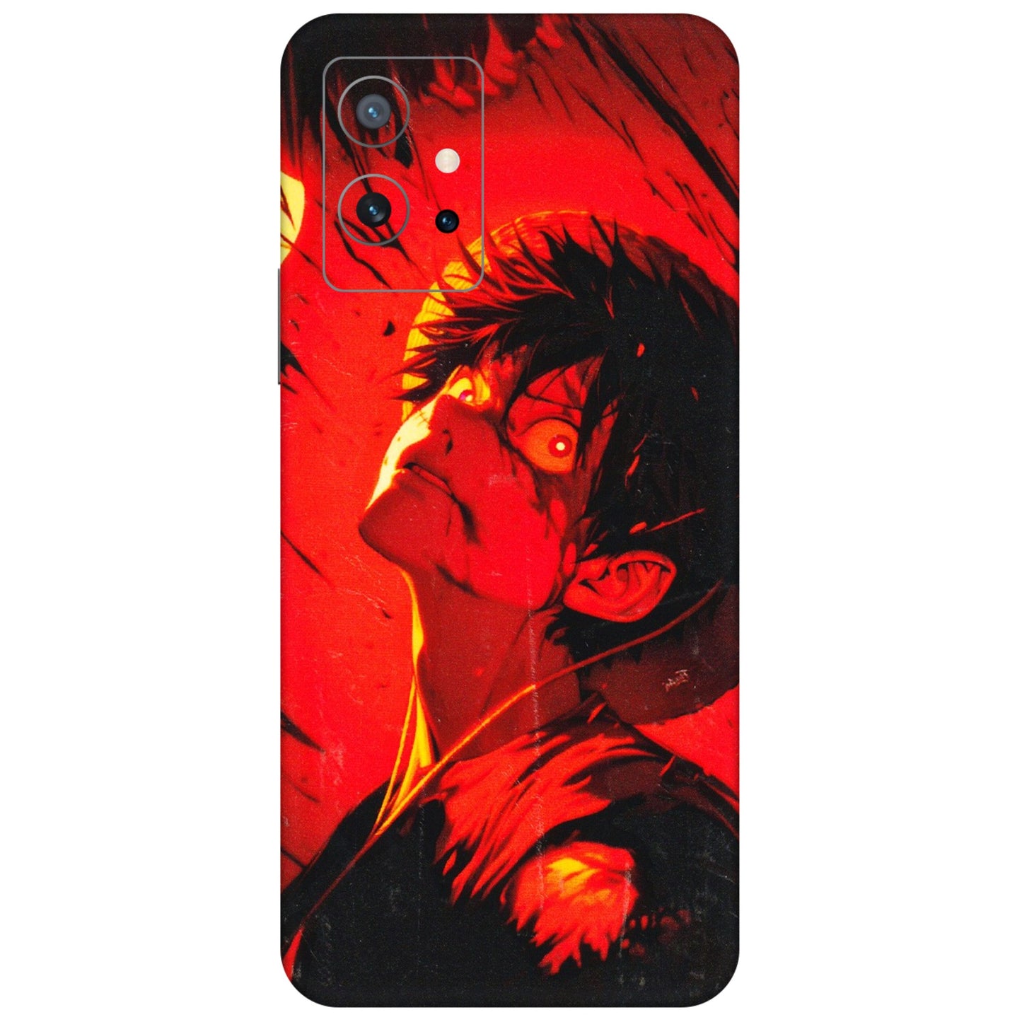IQOO Phone Skins (All Models) - D.Luffy Power Up One Piece Anime - 3D Embossed Finish (L-326) IQOO Z6 5G