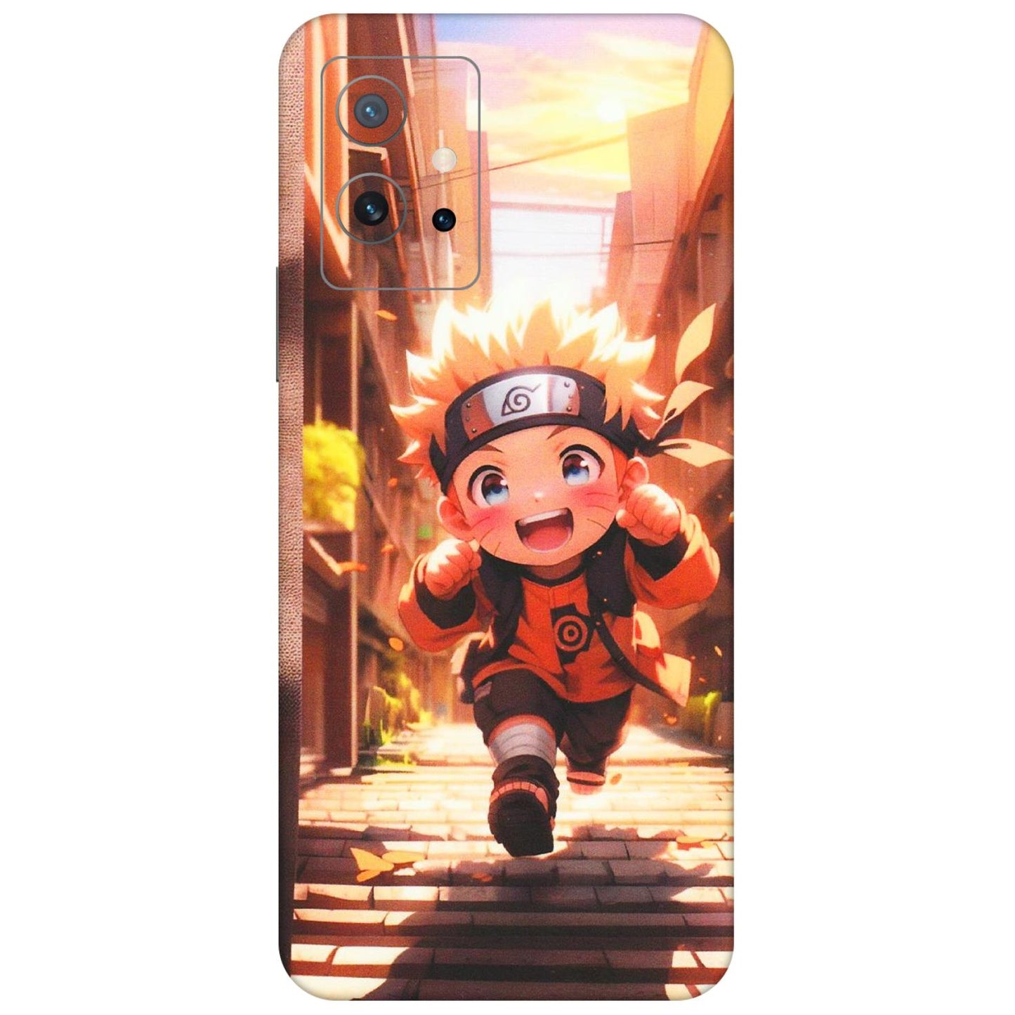 IQOO Phone Skins (All Models) - Naruto Cute Toon Running - Matte Finish (M-04) IQOO Z6 5G