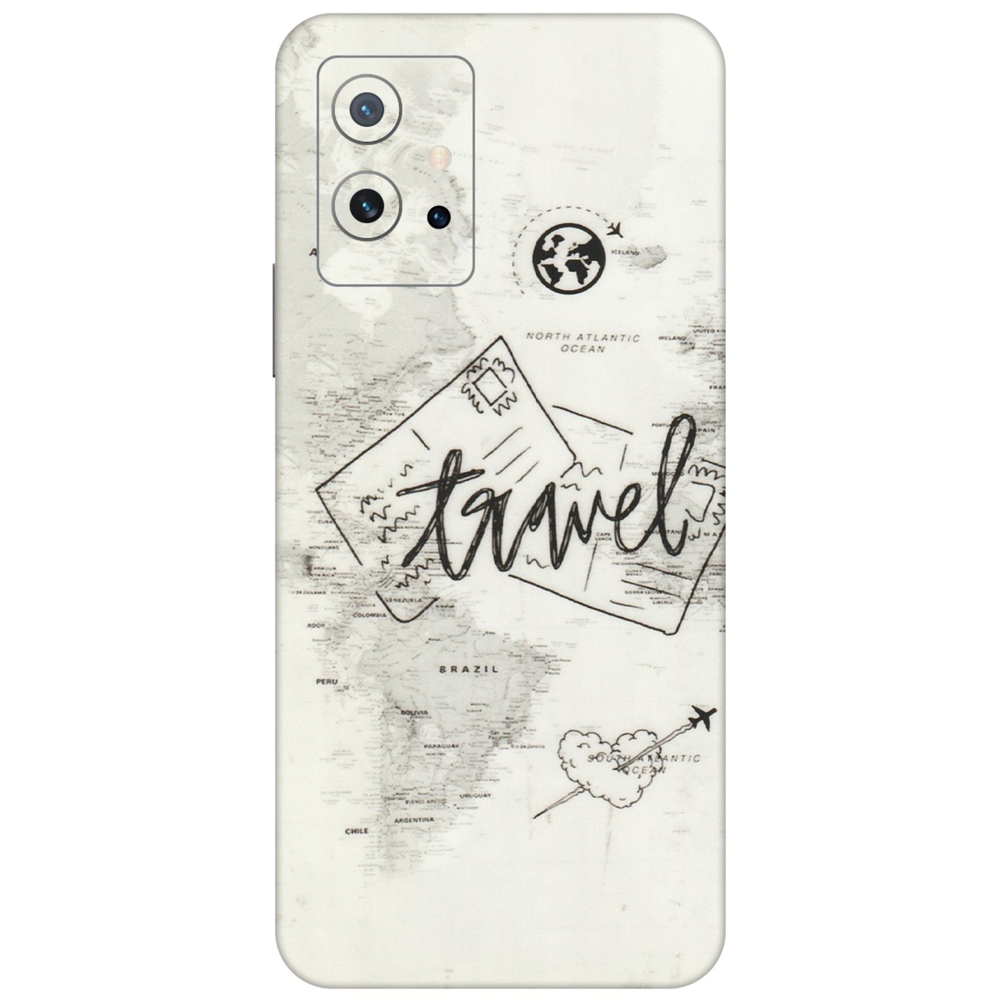 IQOO Phone Skins (All Models) - Travel Ticket - Transparent Finish (T-06) IQOO Z6 5G