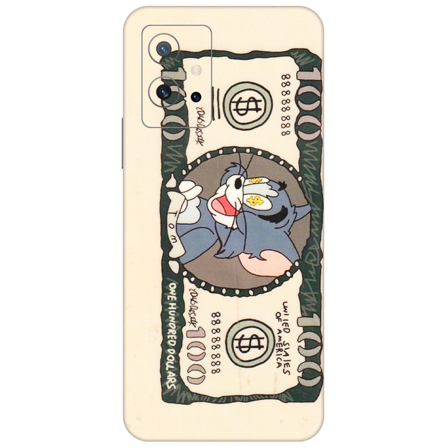 IQOO Phone Skins (All Models) - One Hundred Dollar Tom - Transparent Finish (T-16) IQOO Z6 5G