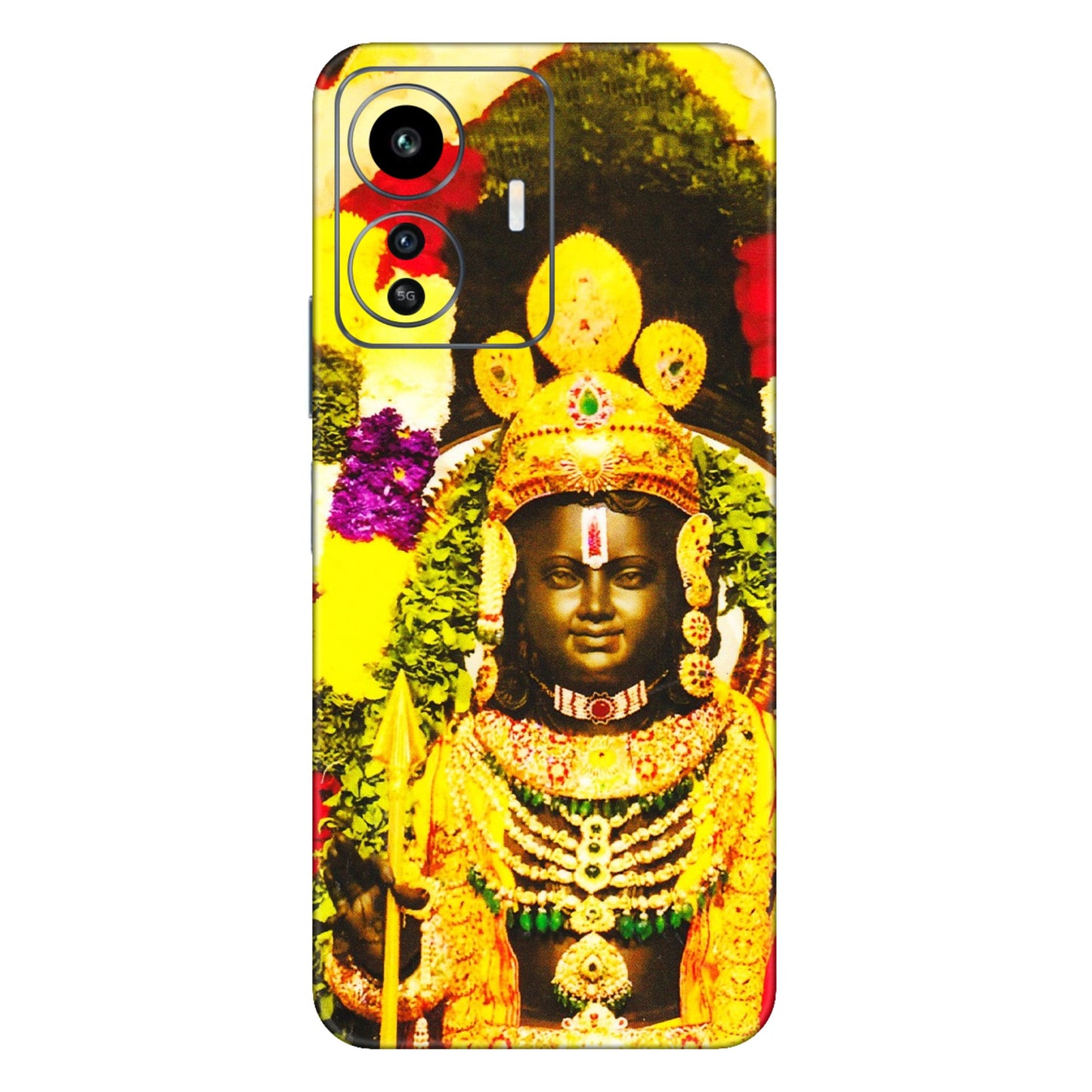 IQOO Phone Skins (All Models) - Ram Lalla Ayodhya - 3D Embossed Finish (L-103) IQOO Z6 Lite 5G