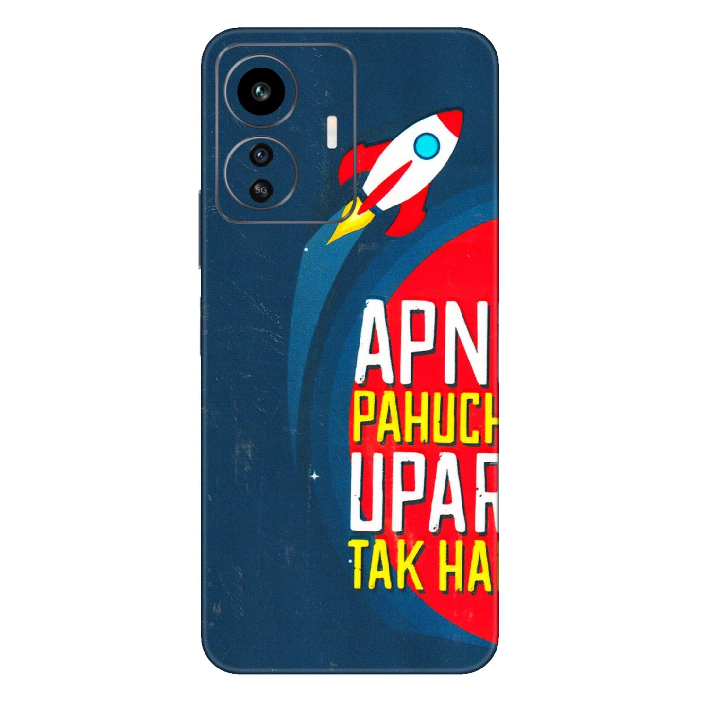 IQOO Phone Skins (All Models) - Apni Pahuch Upar Tak Hai - 3D Embossed Finish (L-276) IQOO Z6 Lite 5G