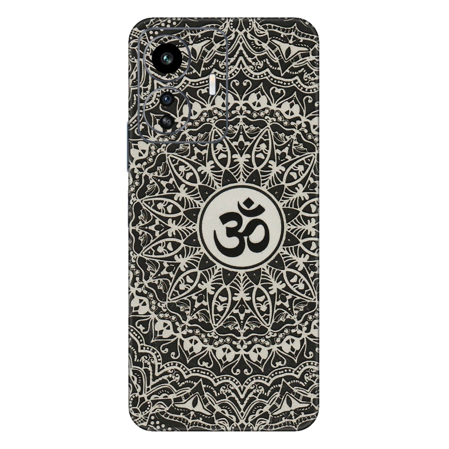 IQOO Phone Skins (All Models) - Aum Elegant Mandala - 3D Embossed Finish (L-62) IQOO Z6 Lite 5G
