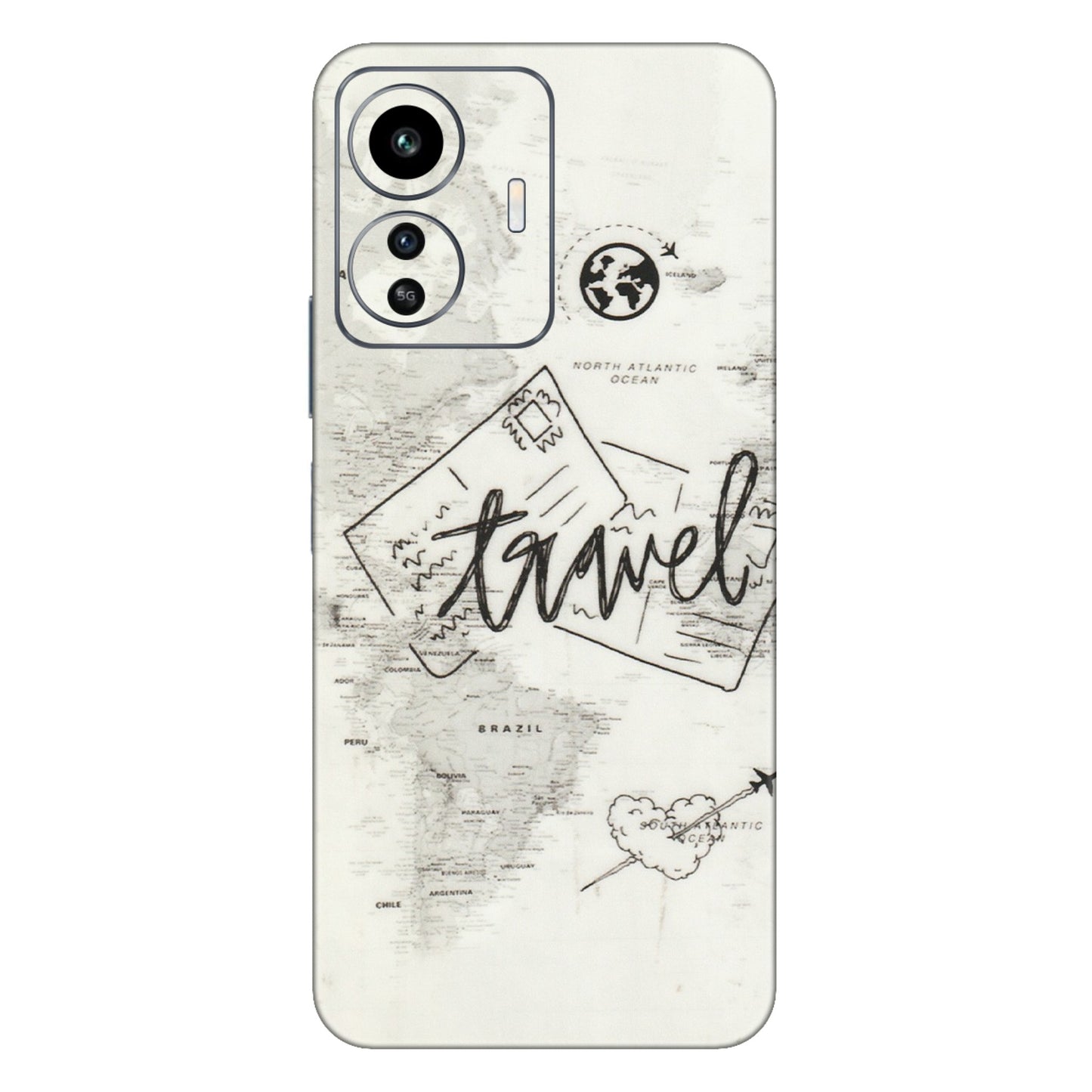 IQOO Phone Skins (All Models) - Travel Ticket - Transparent Finish (T-06) IQOO Z6 Lite 5G