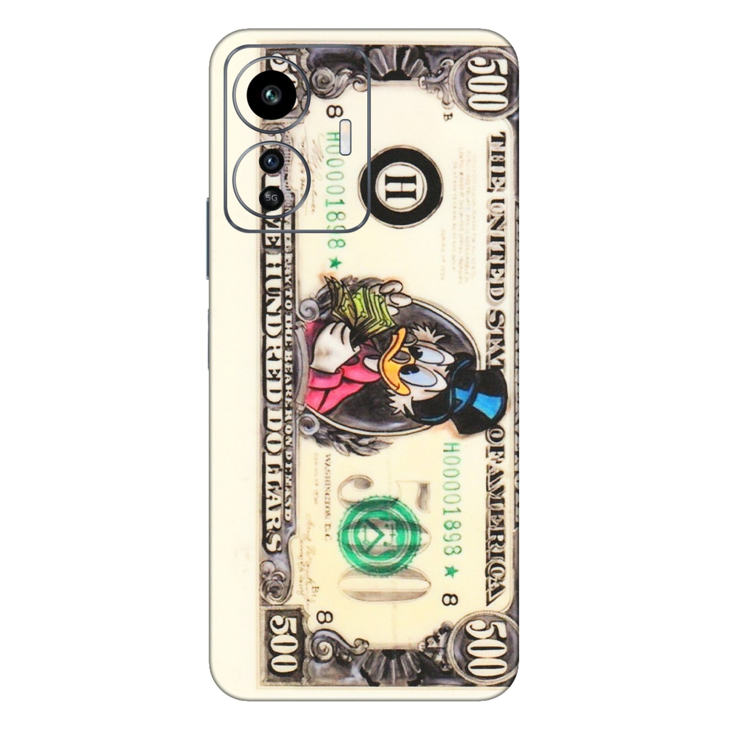 IQOO Phone Skins (All Models) - Five Hundred Dollar Duck - Transparent Finish (T-15) IQOO Z6 Lite 5G