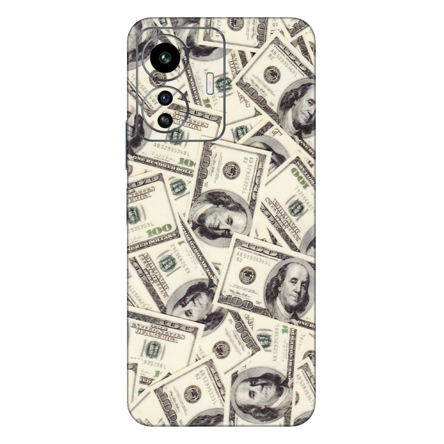 IQOO Phone Skins (All Models) - Dollar Lover - Transparent Finish (T-17) IQOO Z6 Lite 5G