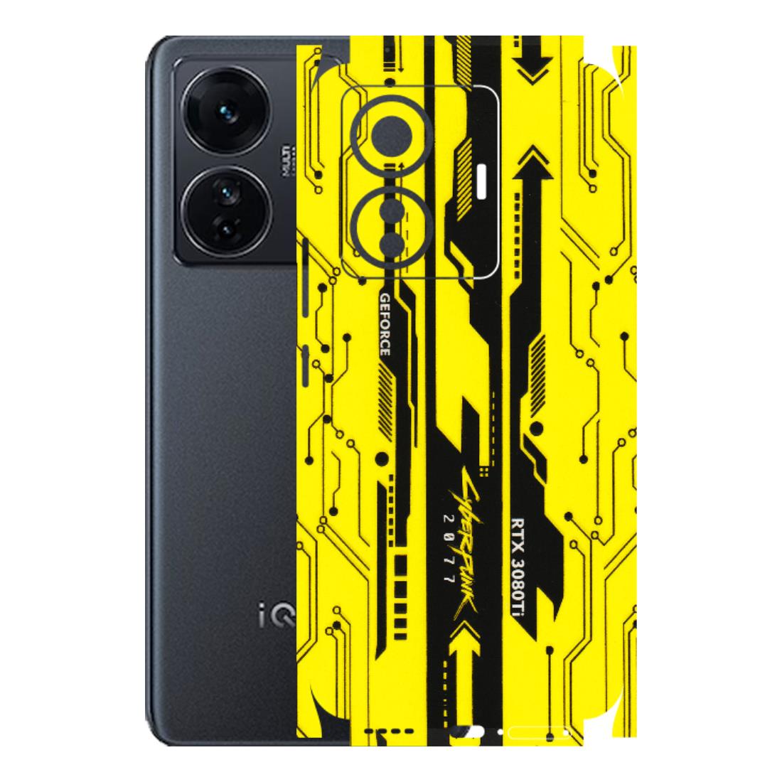 IQOO Phone Skins (All Models) - Yellow Cyberpunk - 3D Embossed Finish (L-93) IQOO Z6 PRO 5G