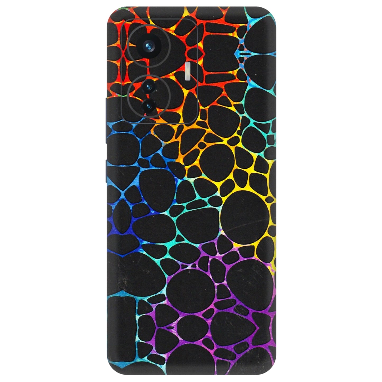 IQOO Phone Skins (All Models) - Abstract Art MultiColour - 3D Embossed Finish (L-133) IQOO Z6 PRO 5G