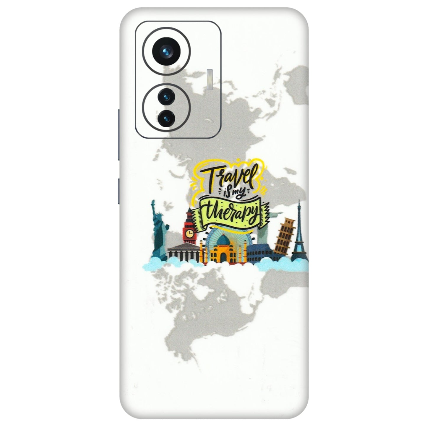 IQOO Phone Skins (All Models) - Travel Therapy - 3D Embossed Finish (L-199) IQOO Z6 PRO 5G