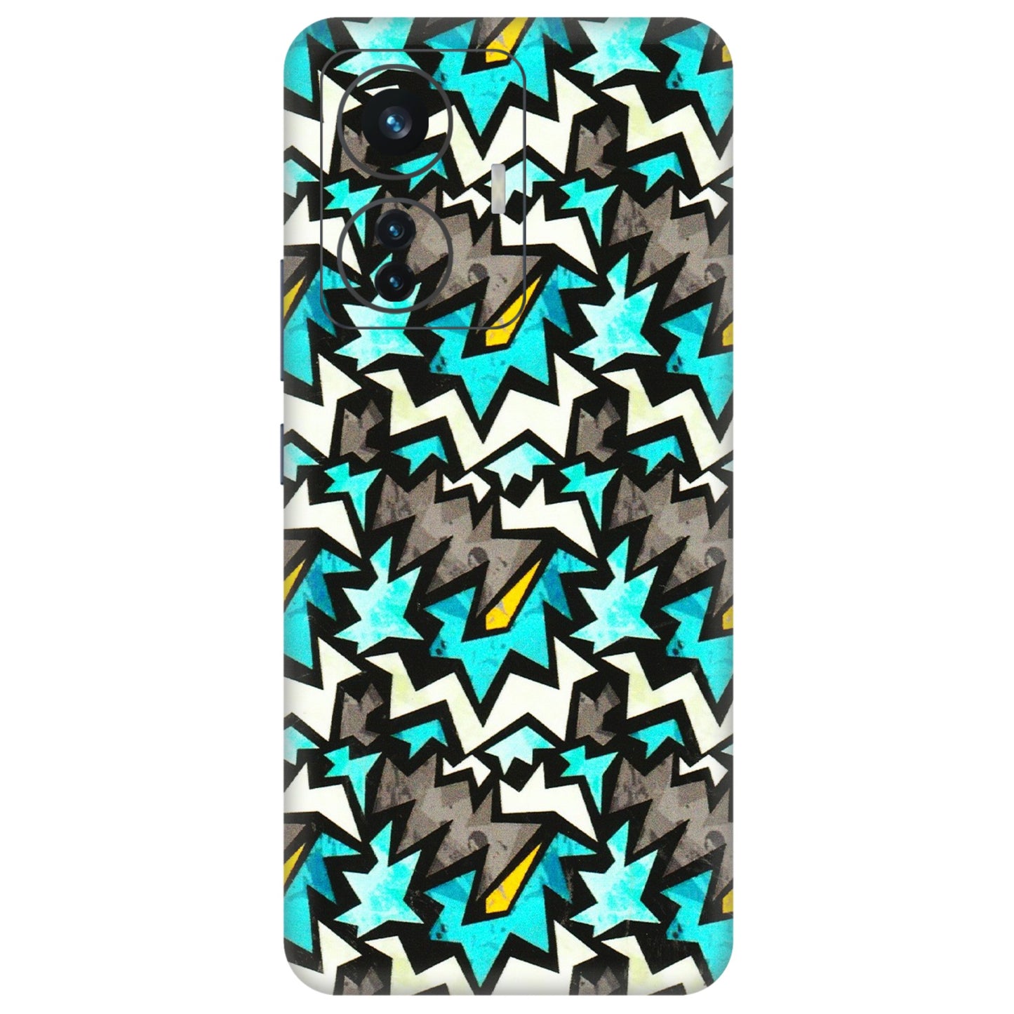 IQOO Phone Skins (All Models) - Funky Zig Zag - 3D Embossed Finish (L-223) IQOO Z6 PRO 5G