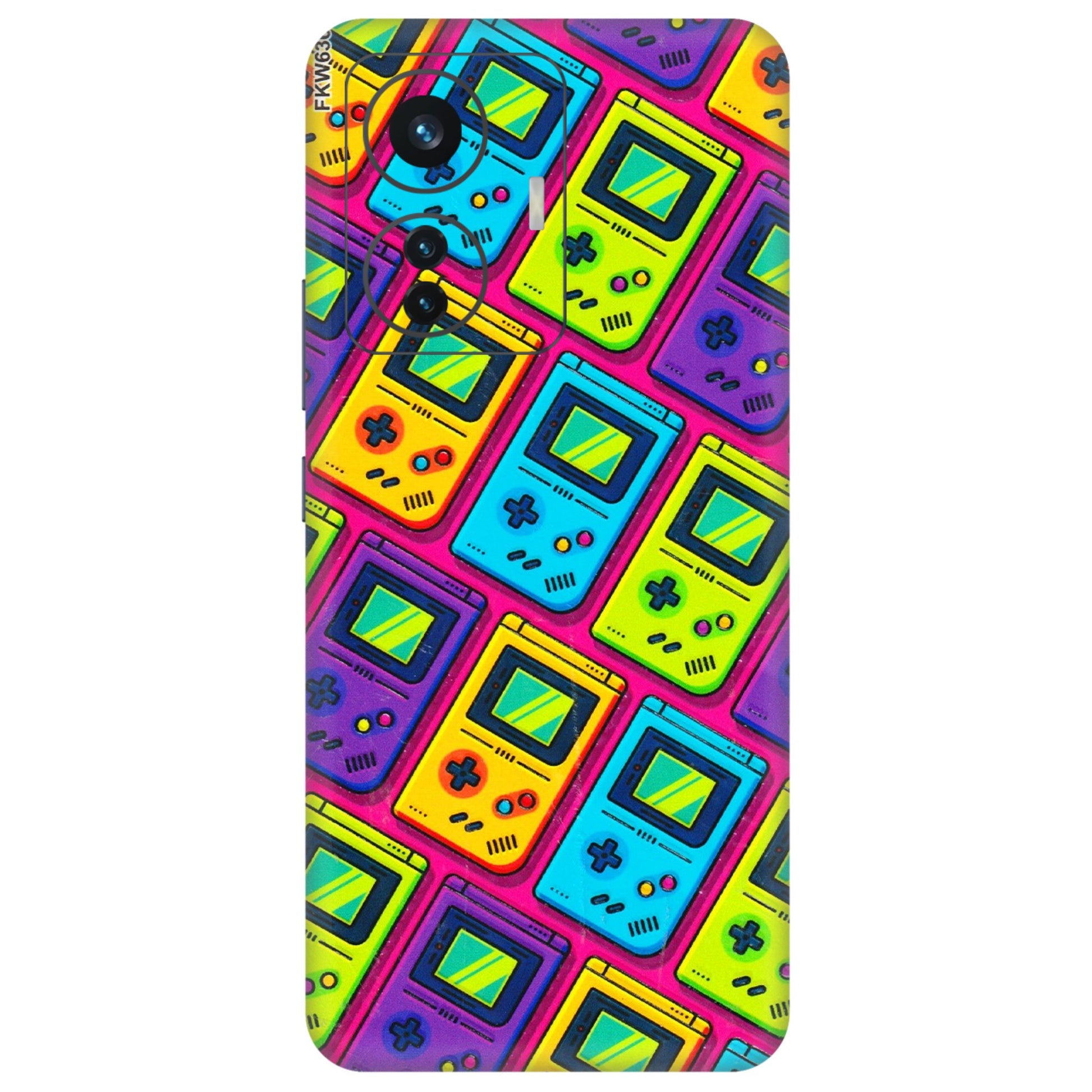 IQOO Phone Skins (All Models) - Gameboy Colourful - 3D Embossed Finish (L-266) IQOO Z6 PRO 5G