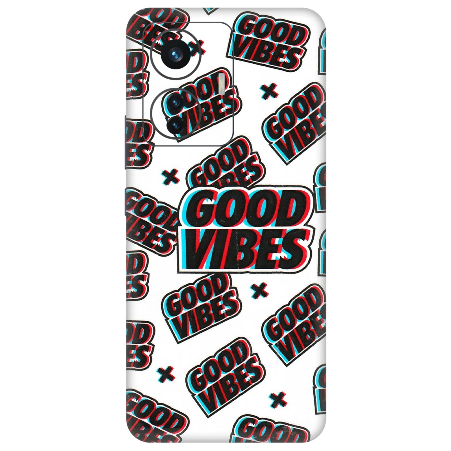 IQOO Phone Skins (All Models) - Good Vibes - 3D Embossed Finish (L-282) IQOO Z6 PRO 5G