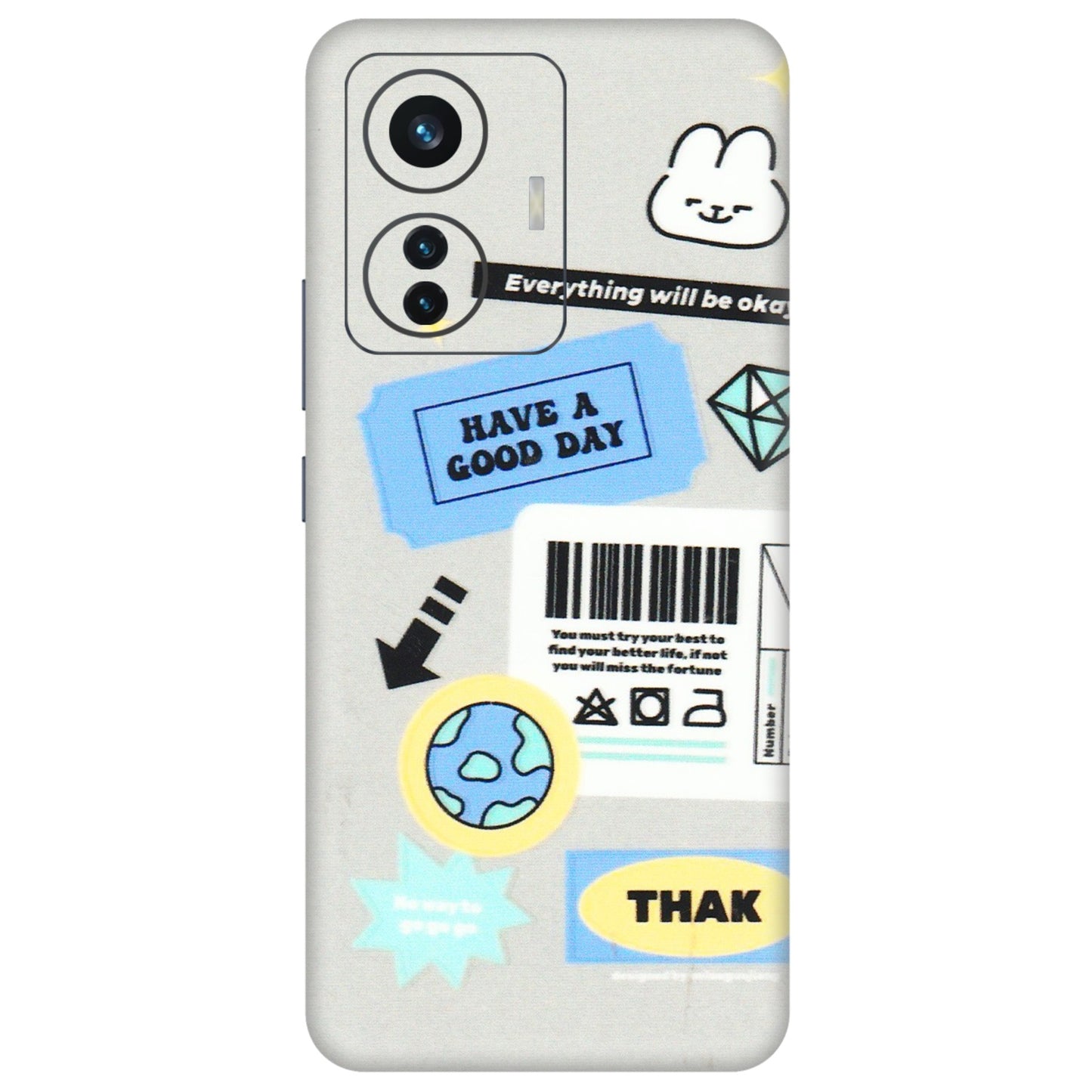IQOO Phone Skins (All Models) - Will Be Okay Design - 3D Embossed Finish (L-316) IQOO Z6 PRO 5G