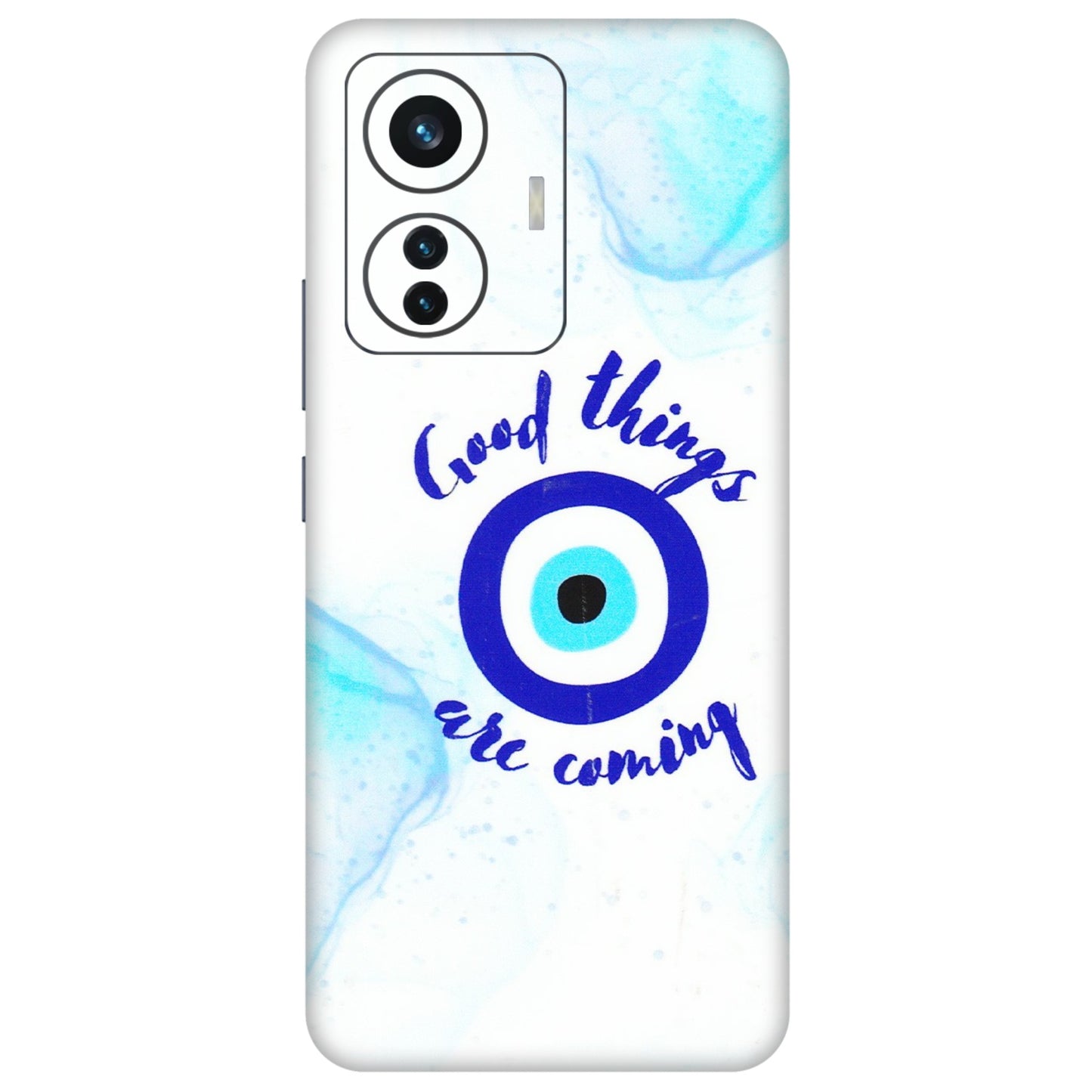 IQOO Phone Skins (All Models) - Evil Eye Good Things Are Coming - 3D Embossed Finish (L-322) IQOO Z6 PRO 5G