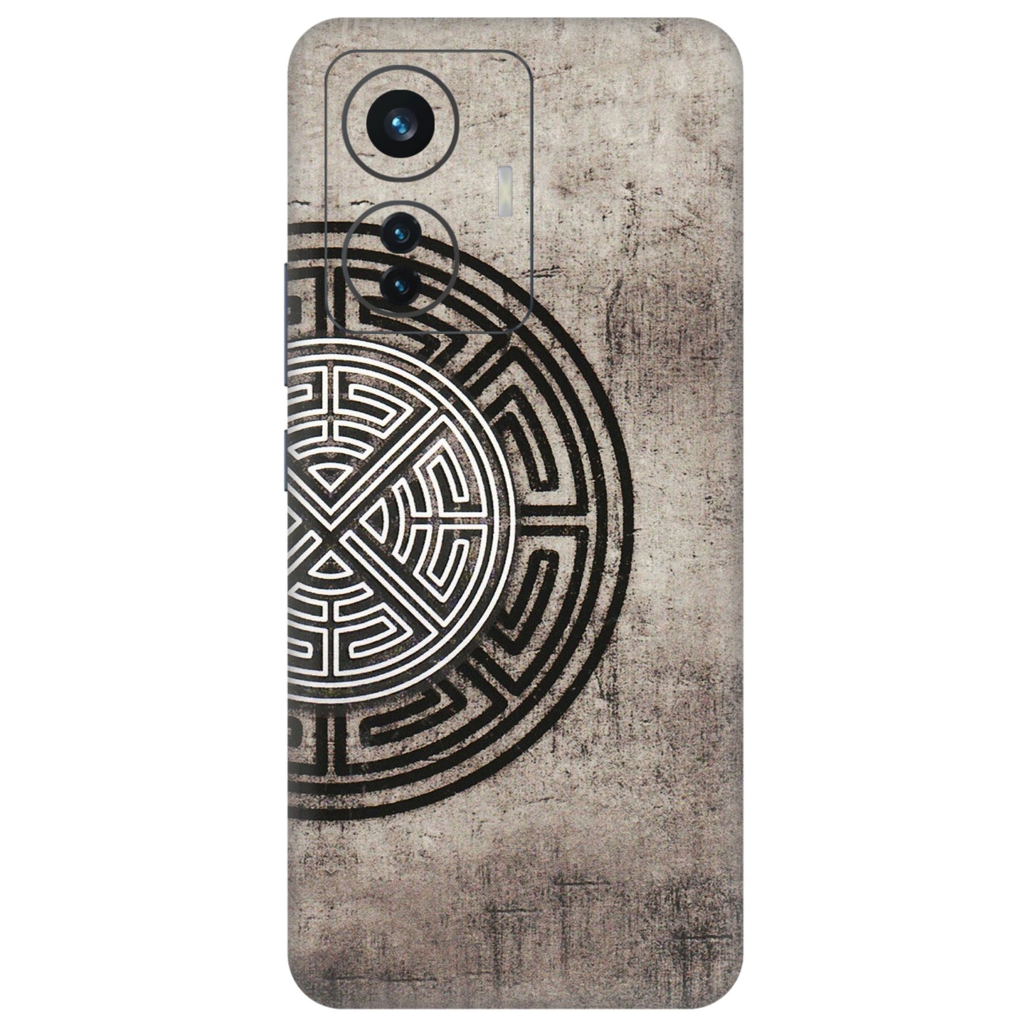 IQOO Phone Skins (All Models) - Mysterious Circular Design - 3D Embossed Finish (L-63) IQOO Z6 PRO 5G