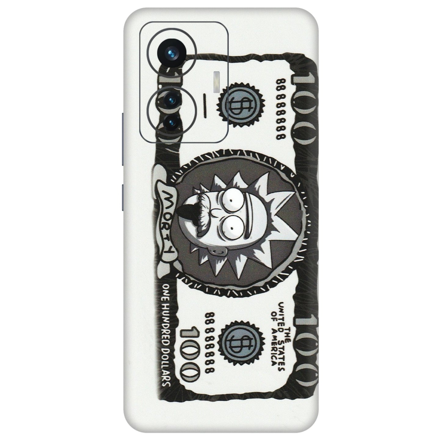 IQOO Phone Skins (All Models) - Rick And Morty Hundred Dollar Anime - Matte Finish (M-161) IQOO Z6 PRO 5G