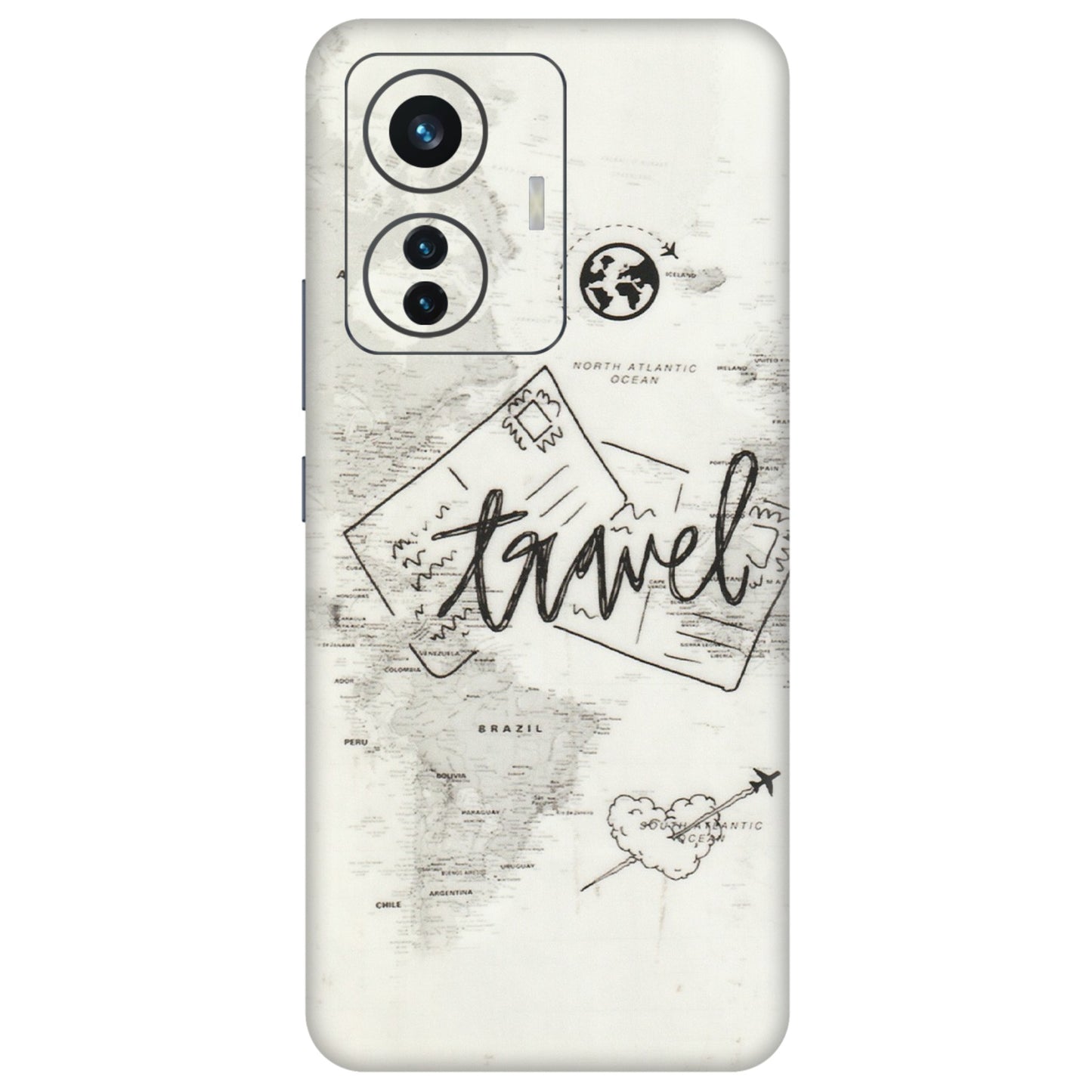 IQOO Phone Skins (All Models) - Travel Ticket - Transparent Finish (T-06) IQOO Z6 PRO 5G