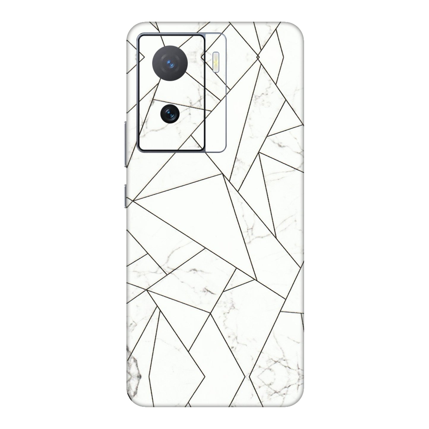 IQOO Phone Skins (All Models) - Luxury White Marble Effect - 3D Embossed Finish (L-168) IQOO Z7