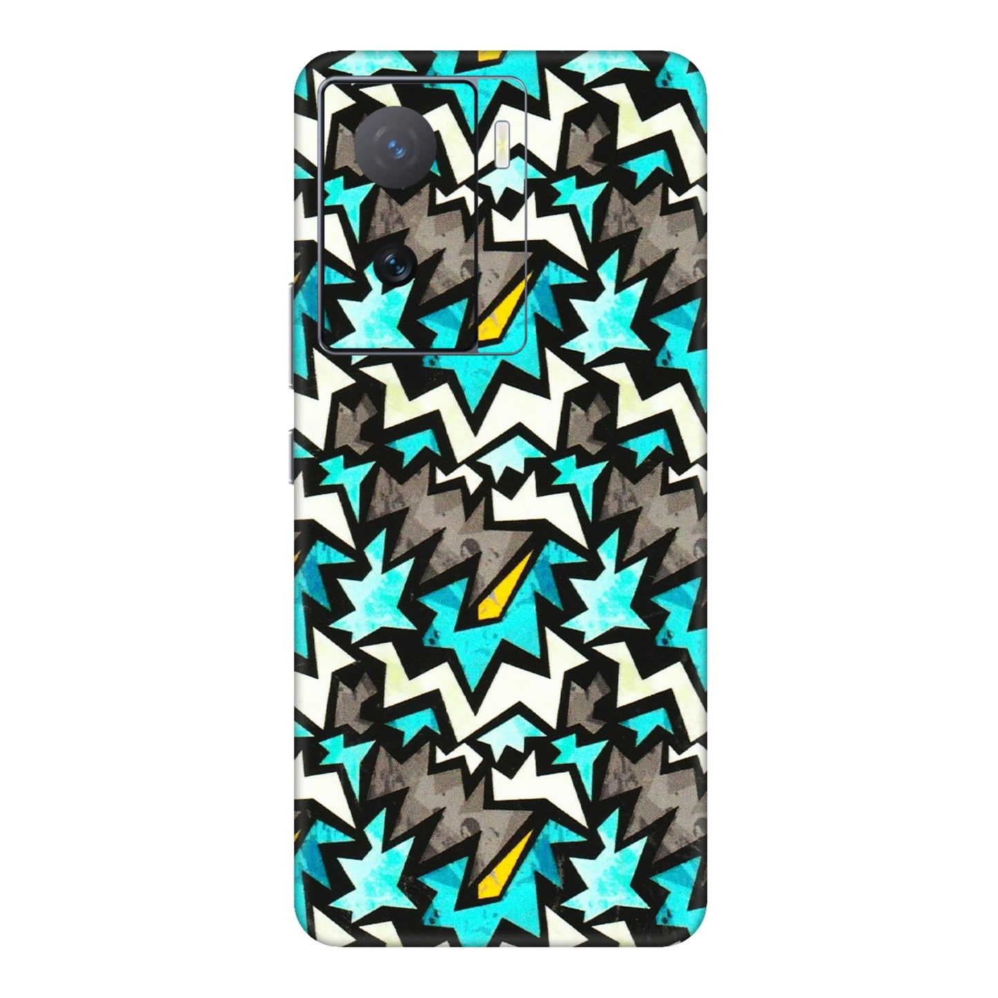 IQOO Phone Skins (All Models) - Funky Zig Zag - 3D Embossed Finish (L-223) IQOO Z7