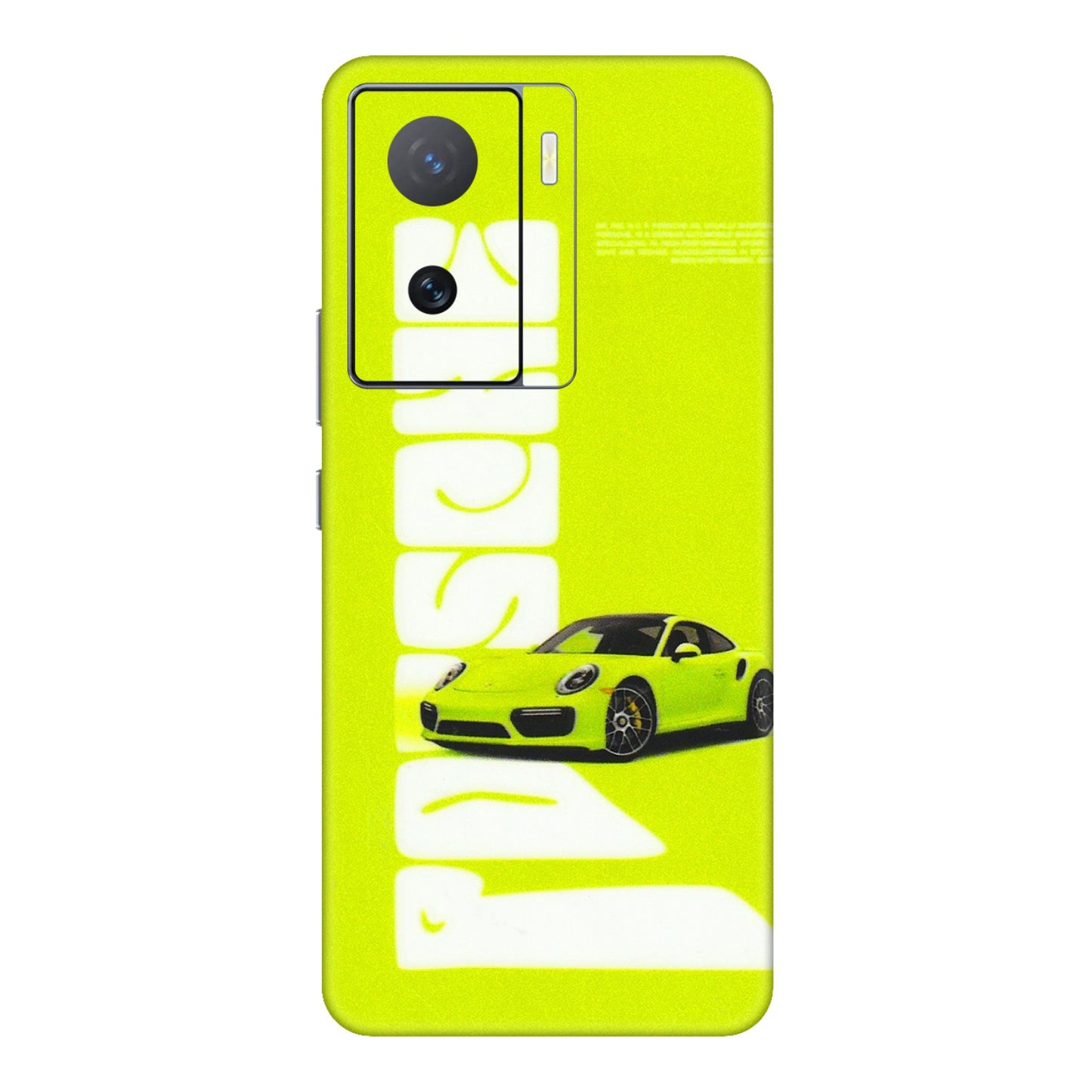 IQOO Phone Skins (All Models) - Lime Green Porche - 3D Embossed Finish (L-30) IQOO Z7