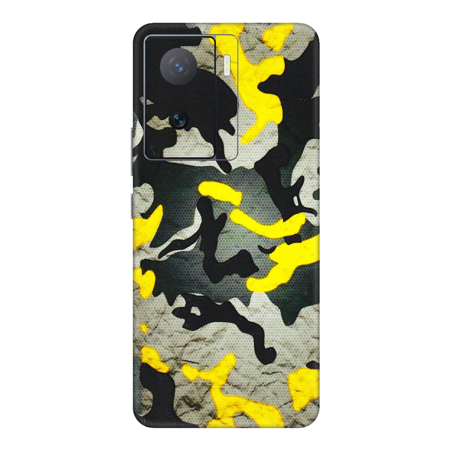 IQOO Phone Skins (All Models) - Yellow Camouflage - 3D Embossed Finish (L-61) IQOO Z7