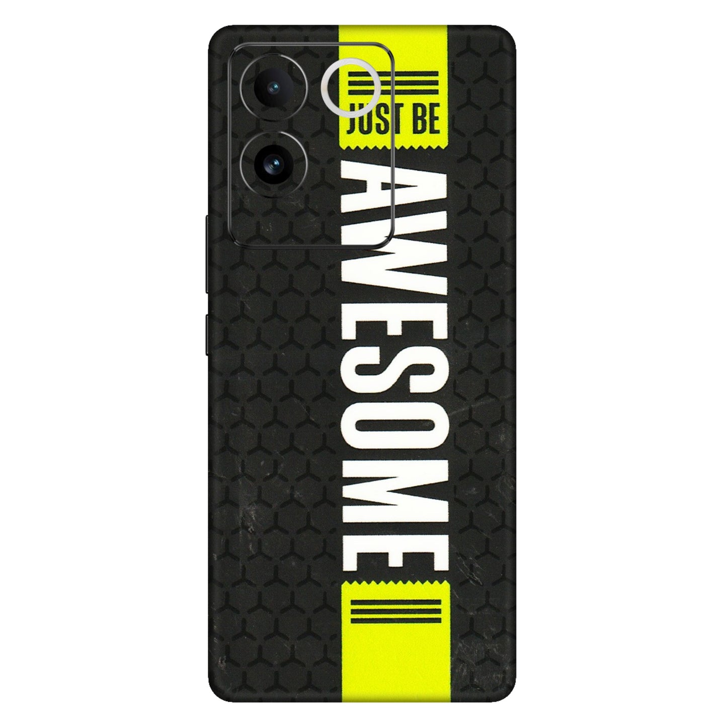 IQOO Phone Skins (All Models) - Just Be Awesome - 3D Embossed Finish (L-101) IQOO Z7 Pro