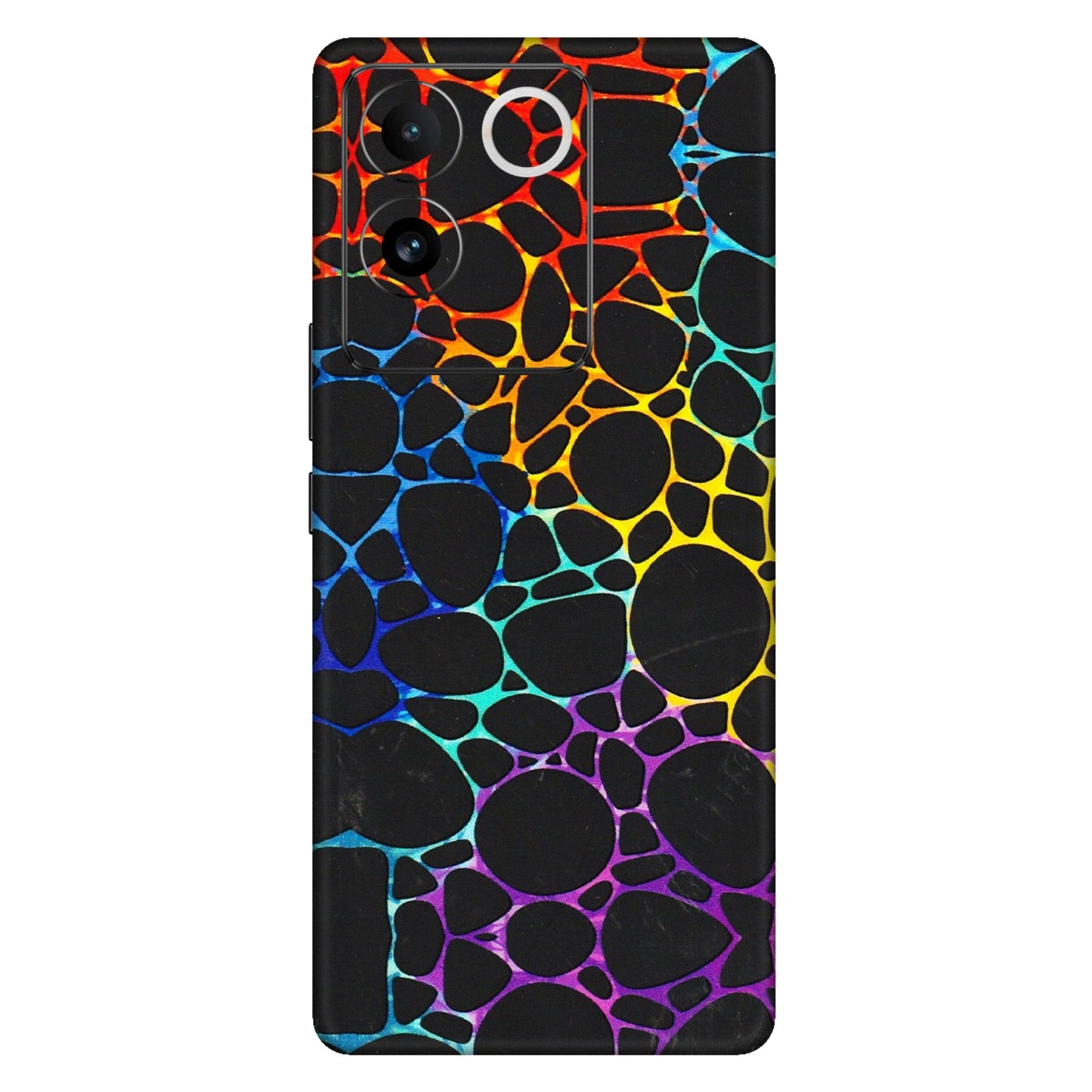 IQOO Phone Skins (All Models) - Abstract Art MultiColour - 3D Embossed Finish (L-133) IQOO Z7 Pro