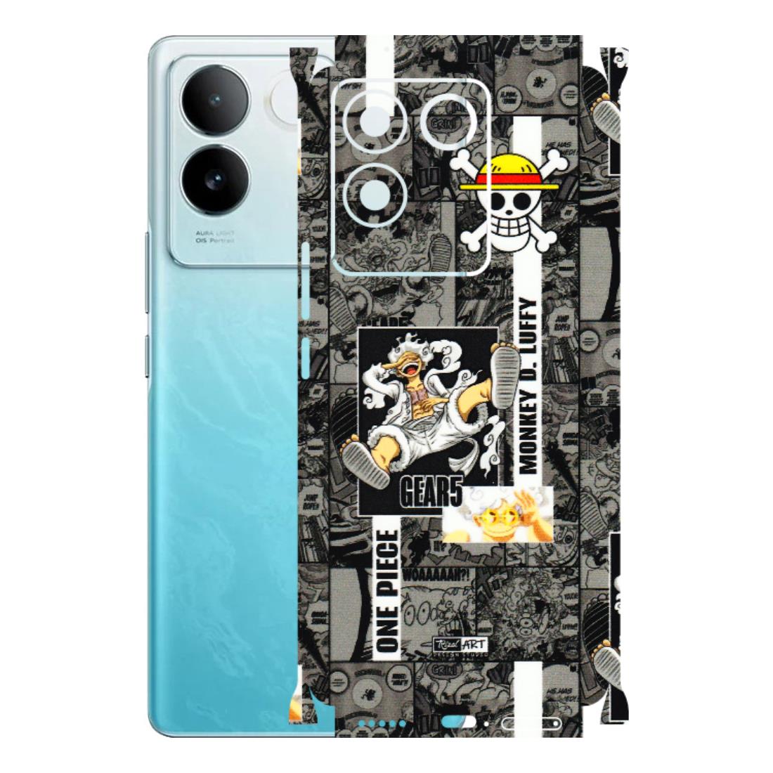 IQOO Phone Skins (All Models) - Cuffy Anime MonkeyCamic - 3D Embossed Finish (L-242) IQOO Z7 Pro