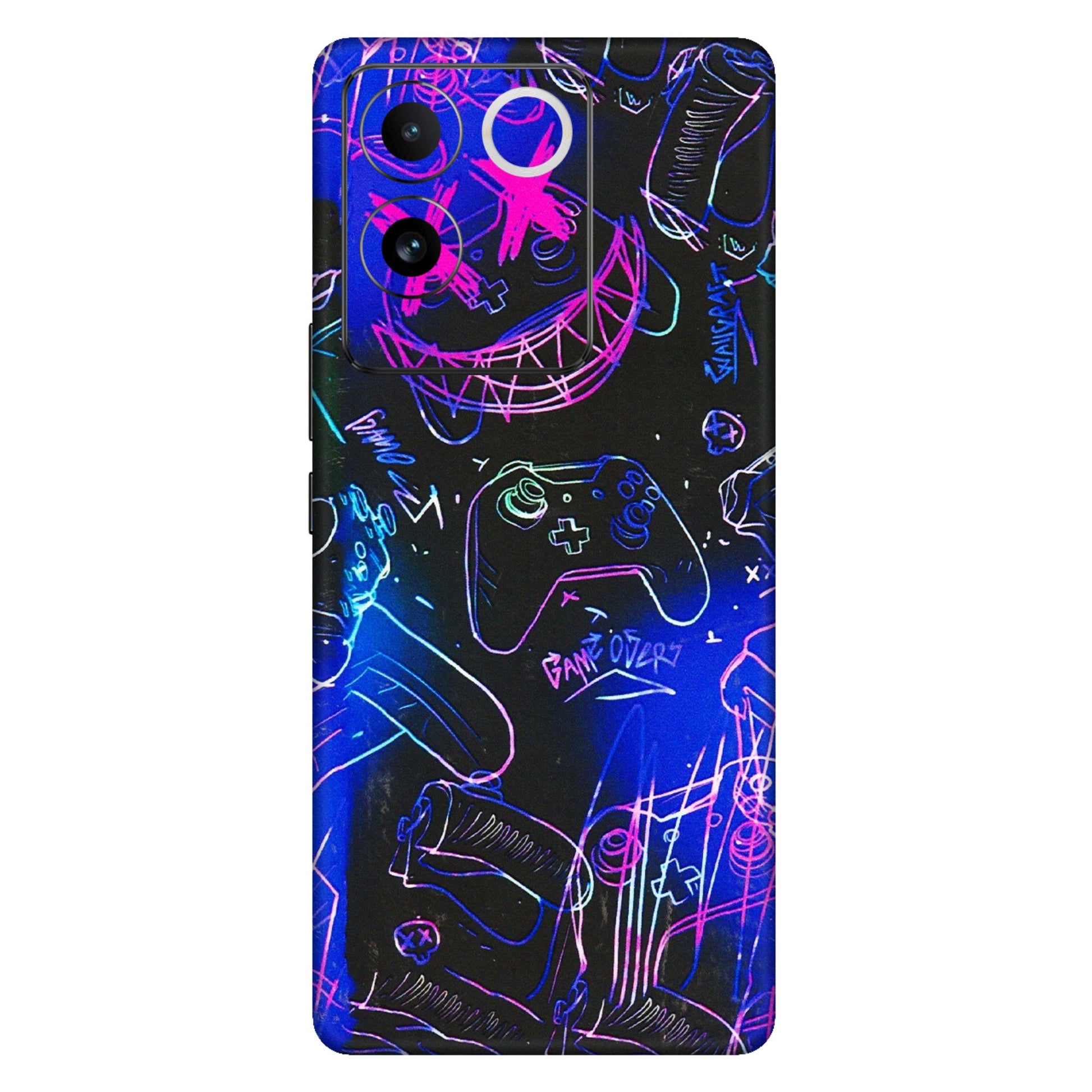IQOO Phone Skins (All Models) - Gamers Paradise - 3D Embossed Finish (L-258) IQOO Z7 Pro