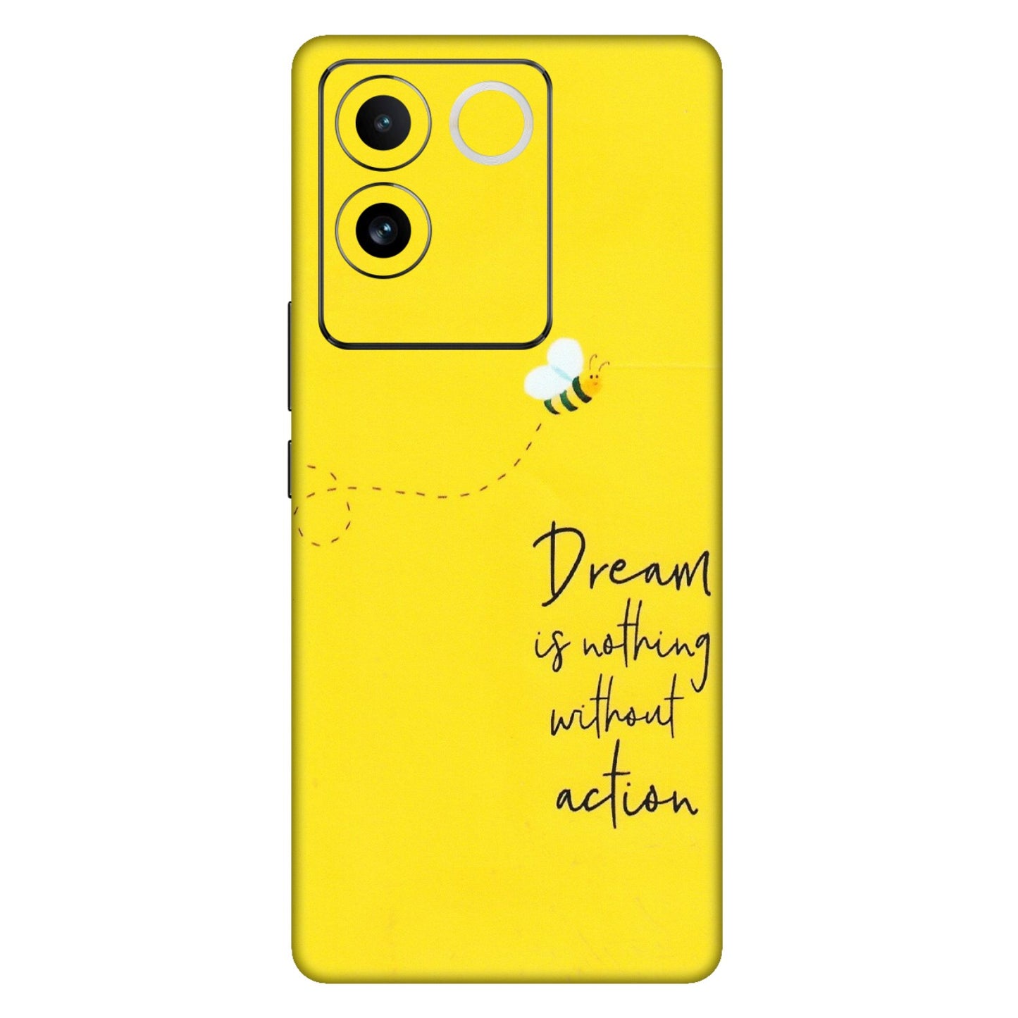 IQOO Phone Skins (All Models) - Dream Is Nothing Without Action - Matte Finish (M-138) IQOO Z7 Pro