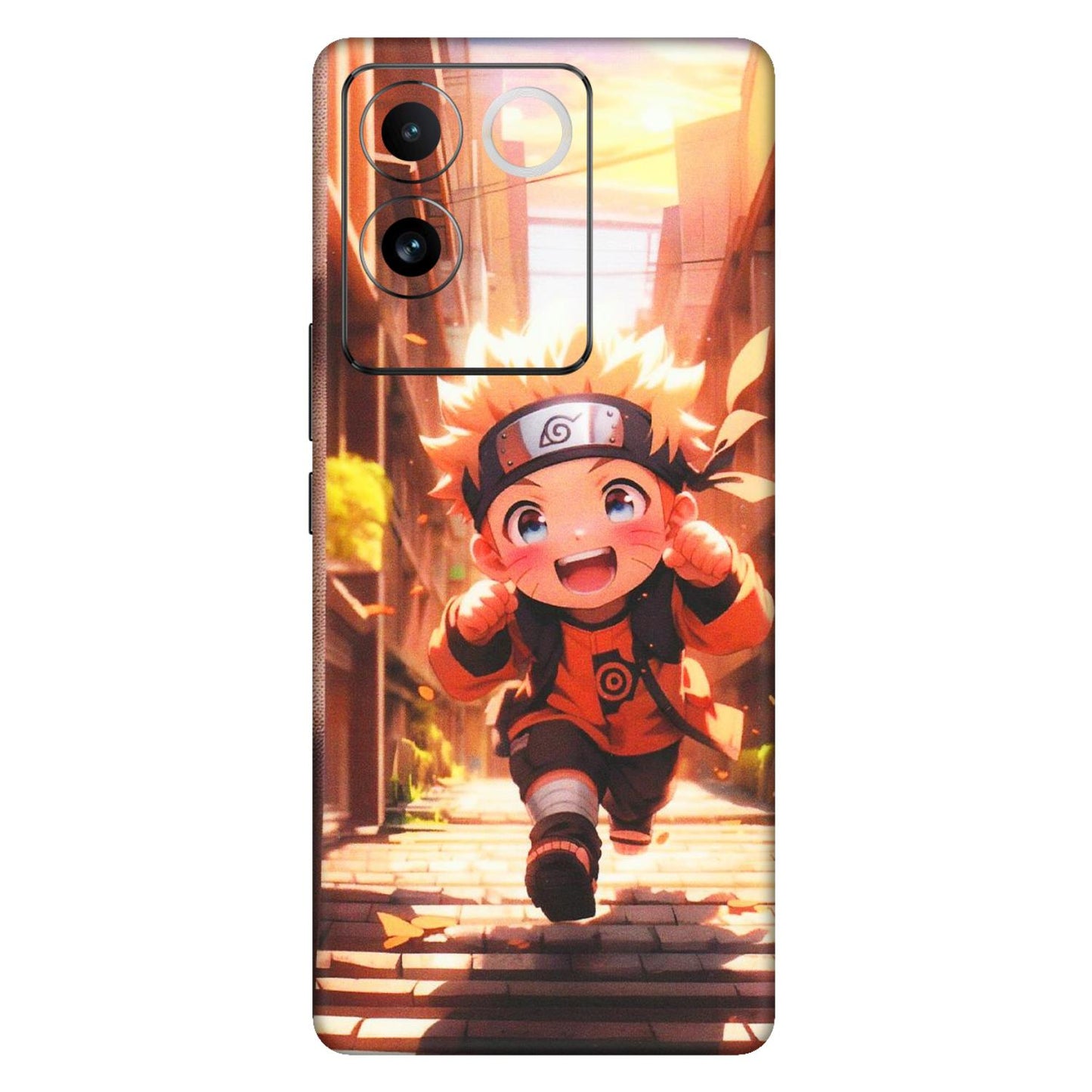 IQOO Phone Skins (All Models) - Naruto Cute Toon Running - Matte Finish (M-04) IQOO Z7 Pro