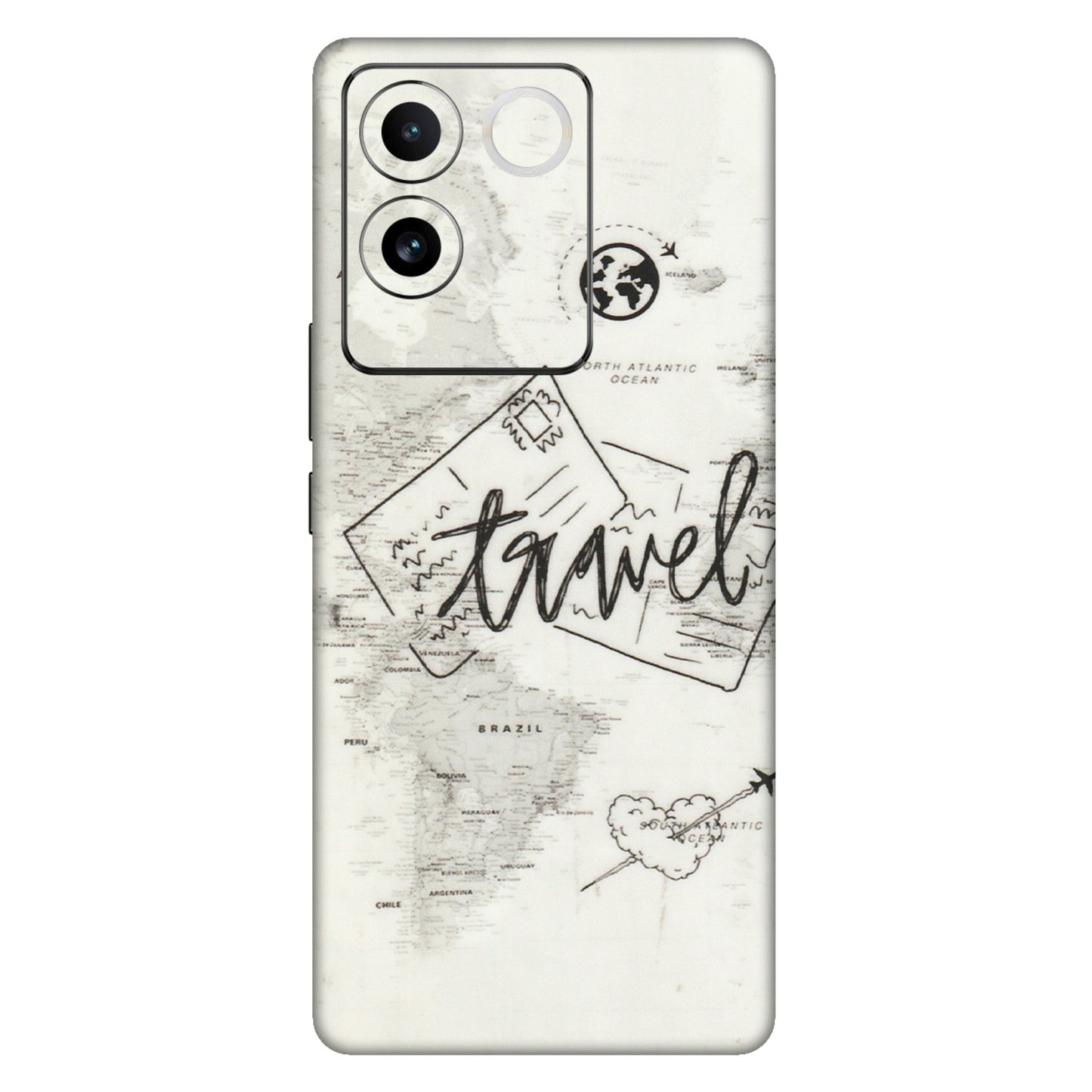 IQOO Phone Skins (All Models) - Travel Ticket - Transparent Finish (T-06) IQOO Z7 Pro