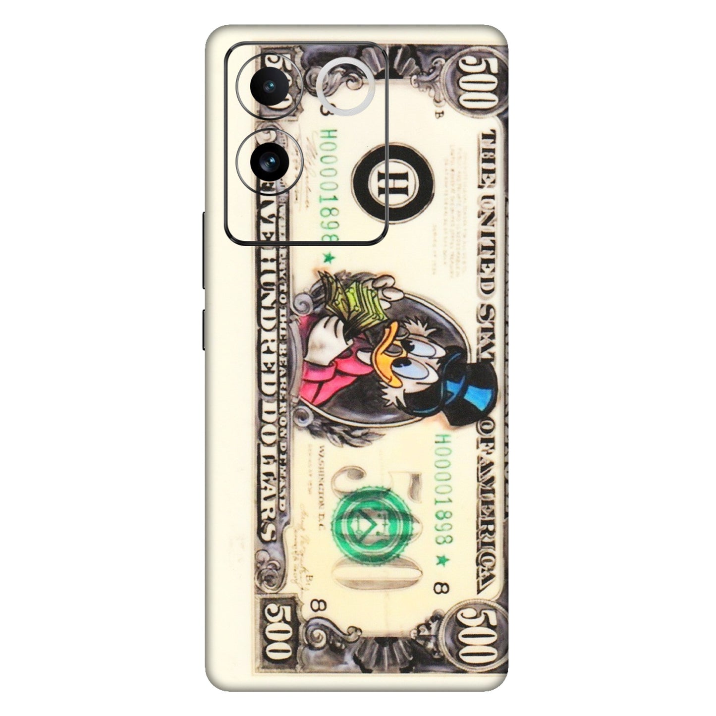 IQOO Phone Skins (All Models) - Five Hundred Dollar Duck - Transparent Finish (T-15) IQOO Z7 Pro