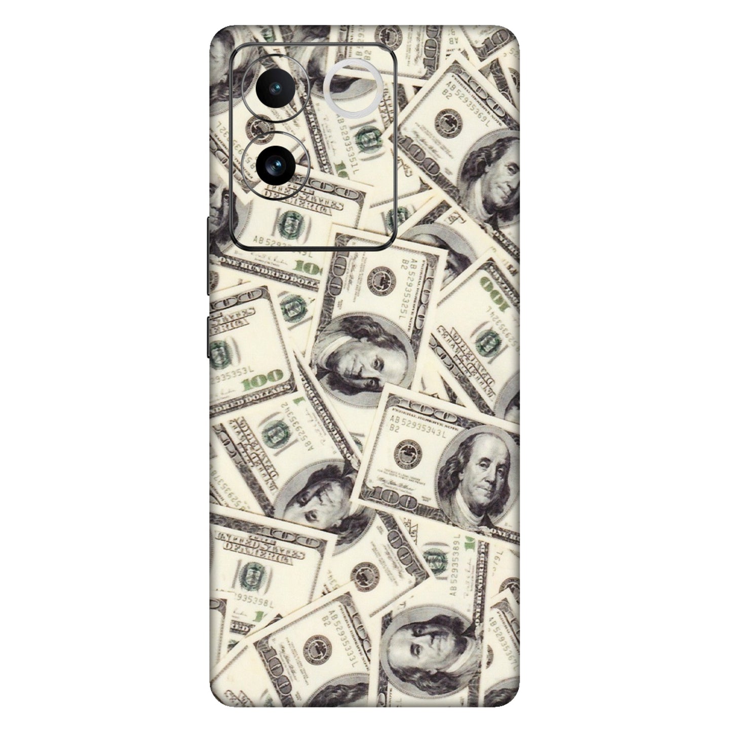 IQOO Phone Skins (All Models) - Dollar Lover - Transparent Finish (T-17) IQOO Z7 Pro