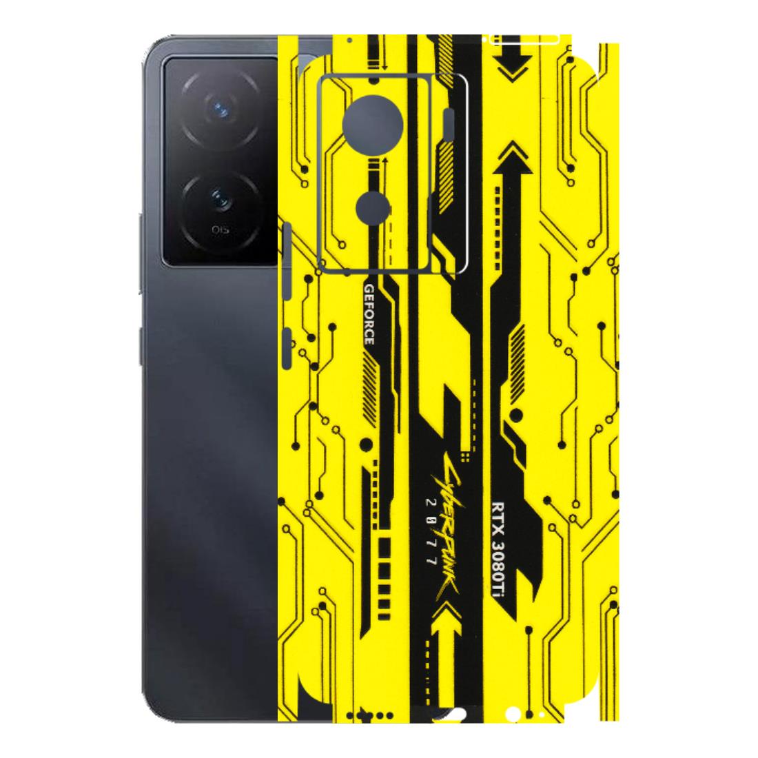 IQOO Phone Skins (All Models) - Yellow Cyberpunk - 3D Embossed Finish (L-93) IQOO Z7 S 5G