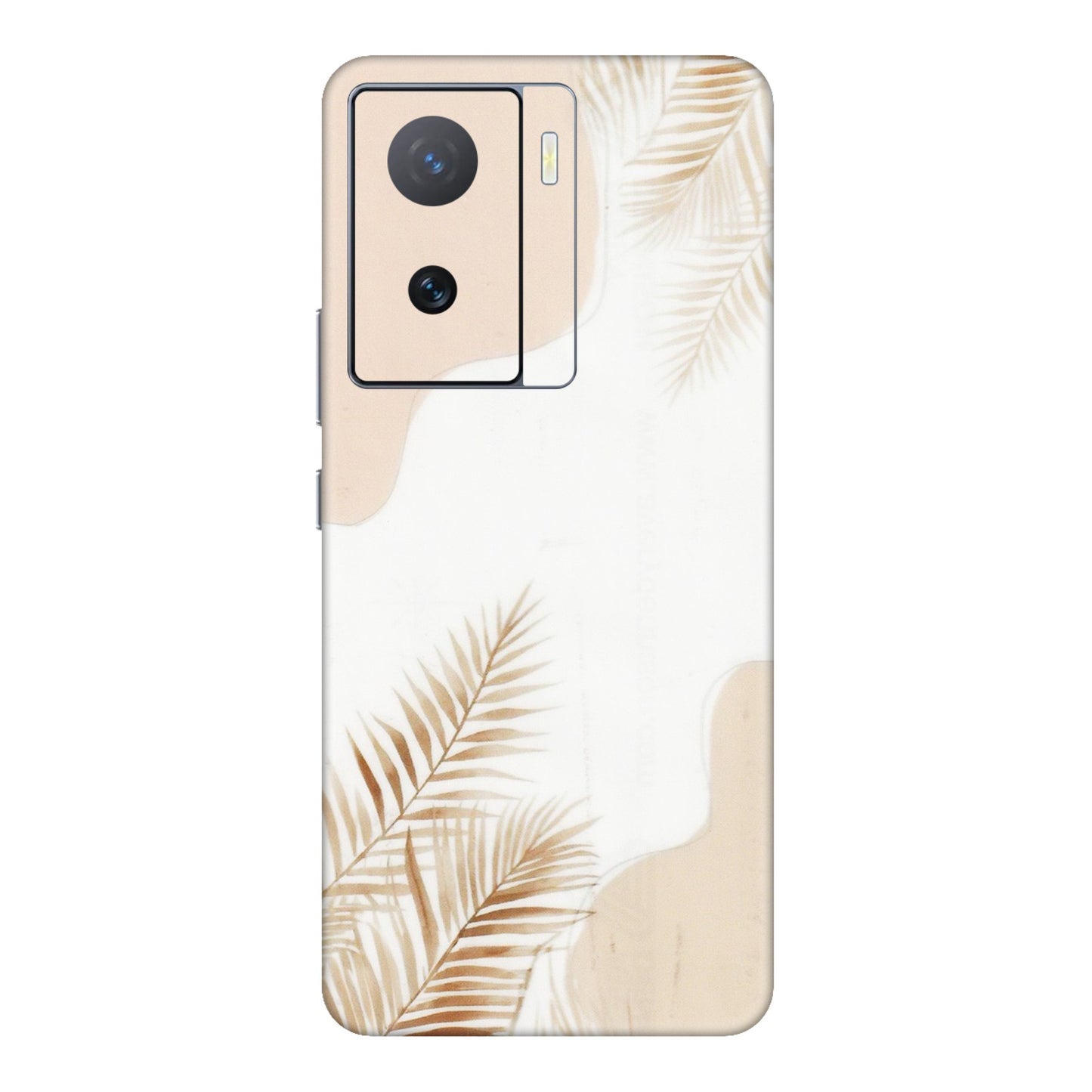 IQOO Phone Skins (All Models) - Gold Petals Abstract - Transparent Finish (T-08) IQOO Z7