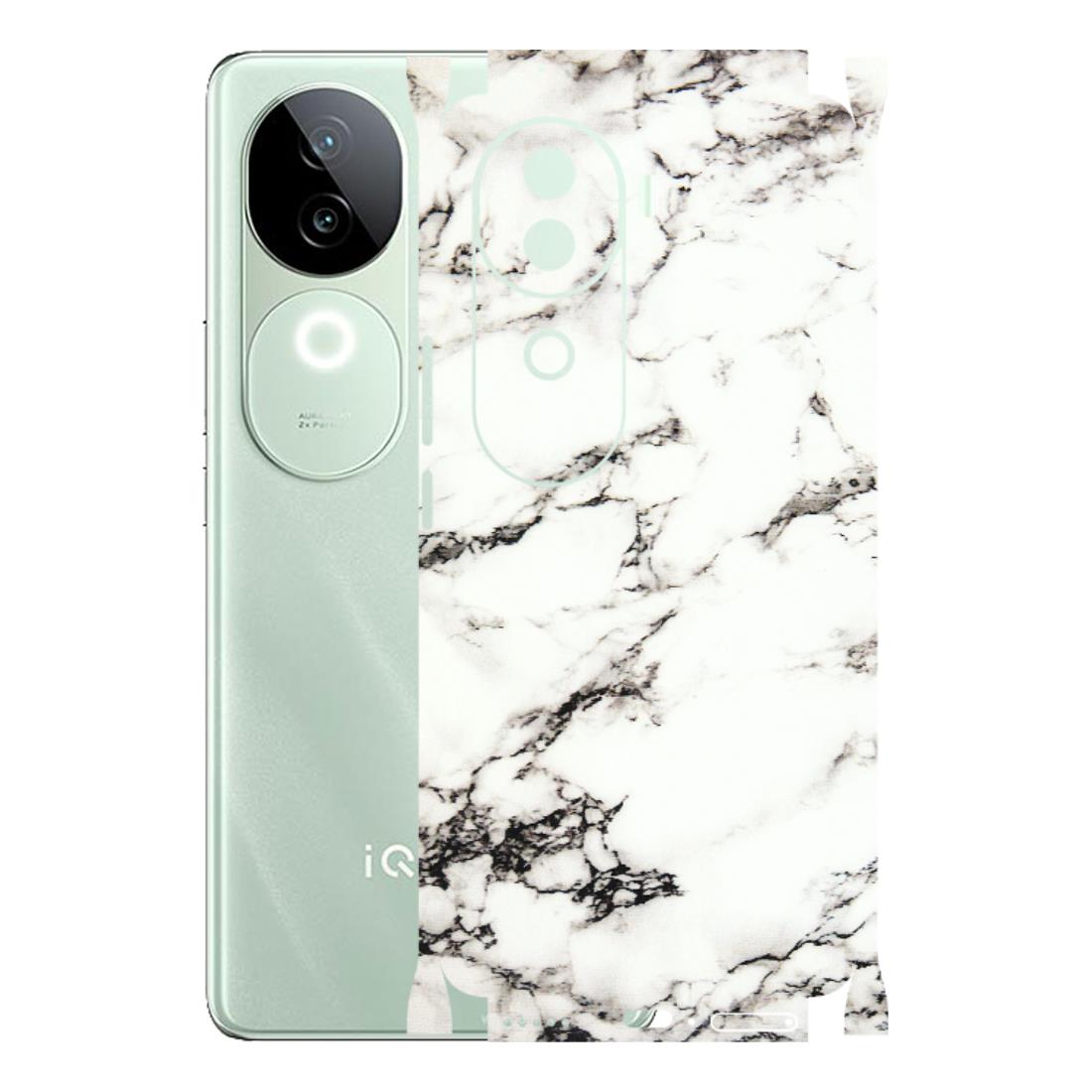 IQOO Phone Skins (All Models) - Black and White Marble Texture - 3D Embossed Finish (L-124) IQOO Z9S