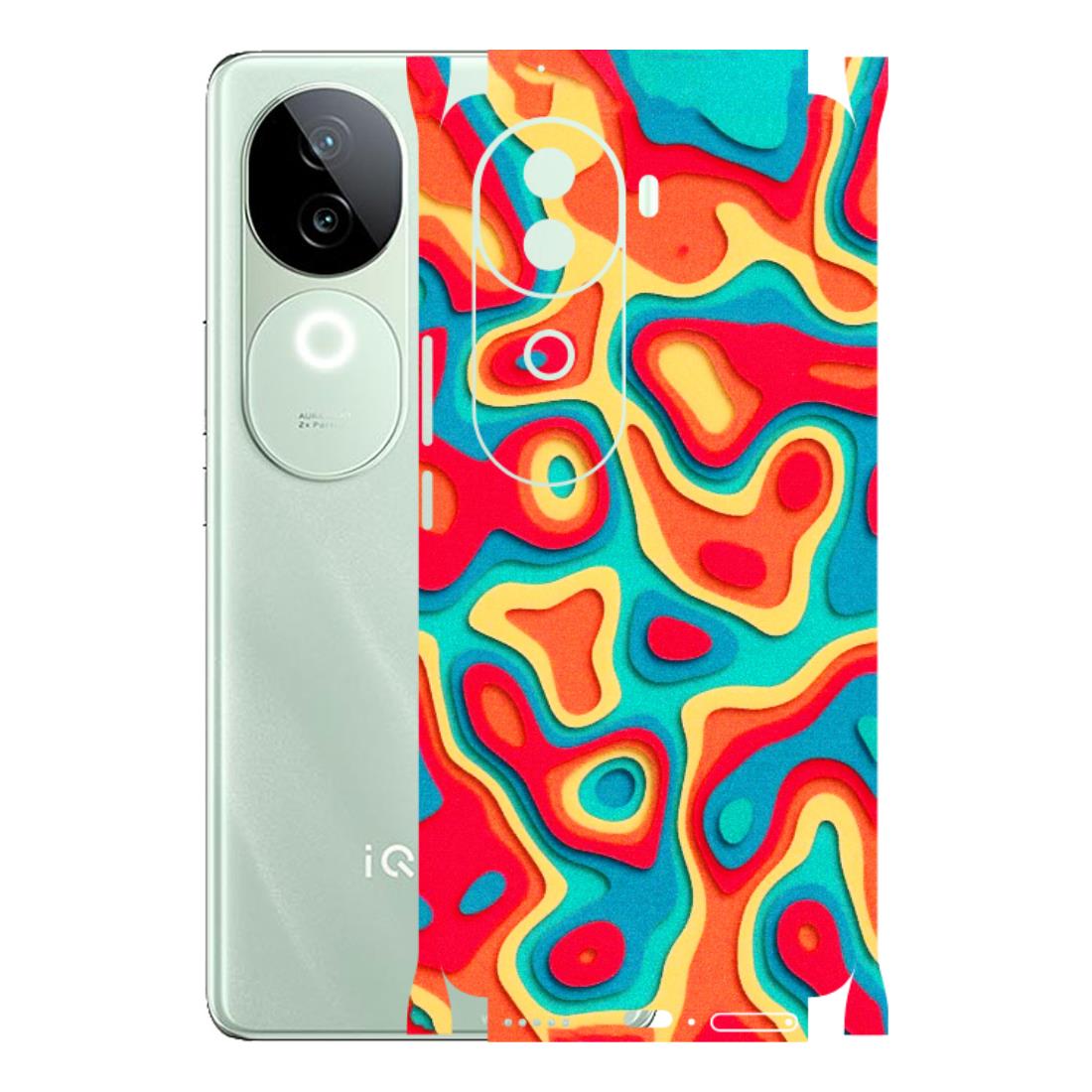 IQOO Phone Skins (All Models) - Abstract Swirl - 3D Embossed Finish (L-150) IQOO Z9S